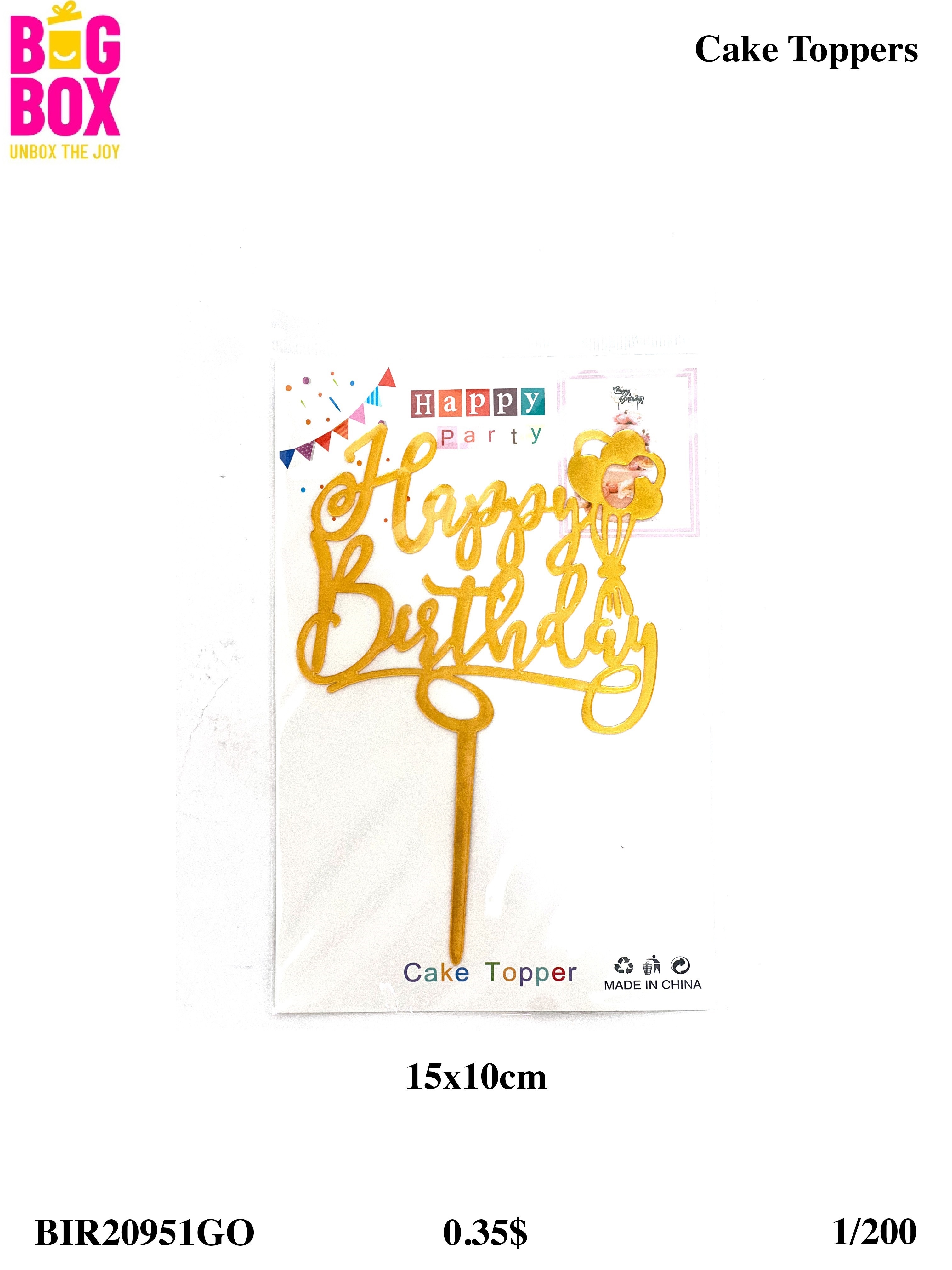 Cake Toppers & Cutters BIR20951GO