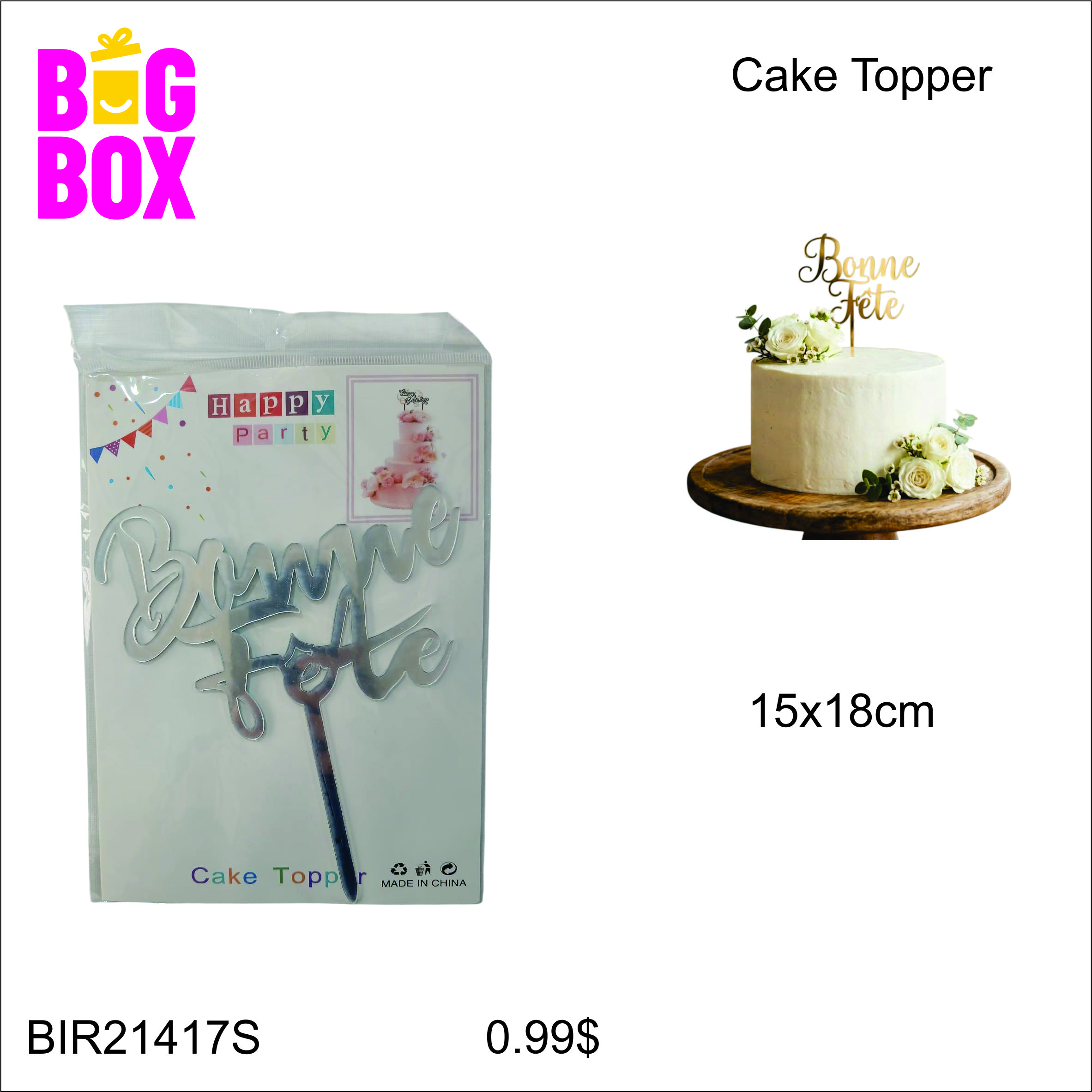 Cake Toppers & Cutters BIR21417S