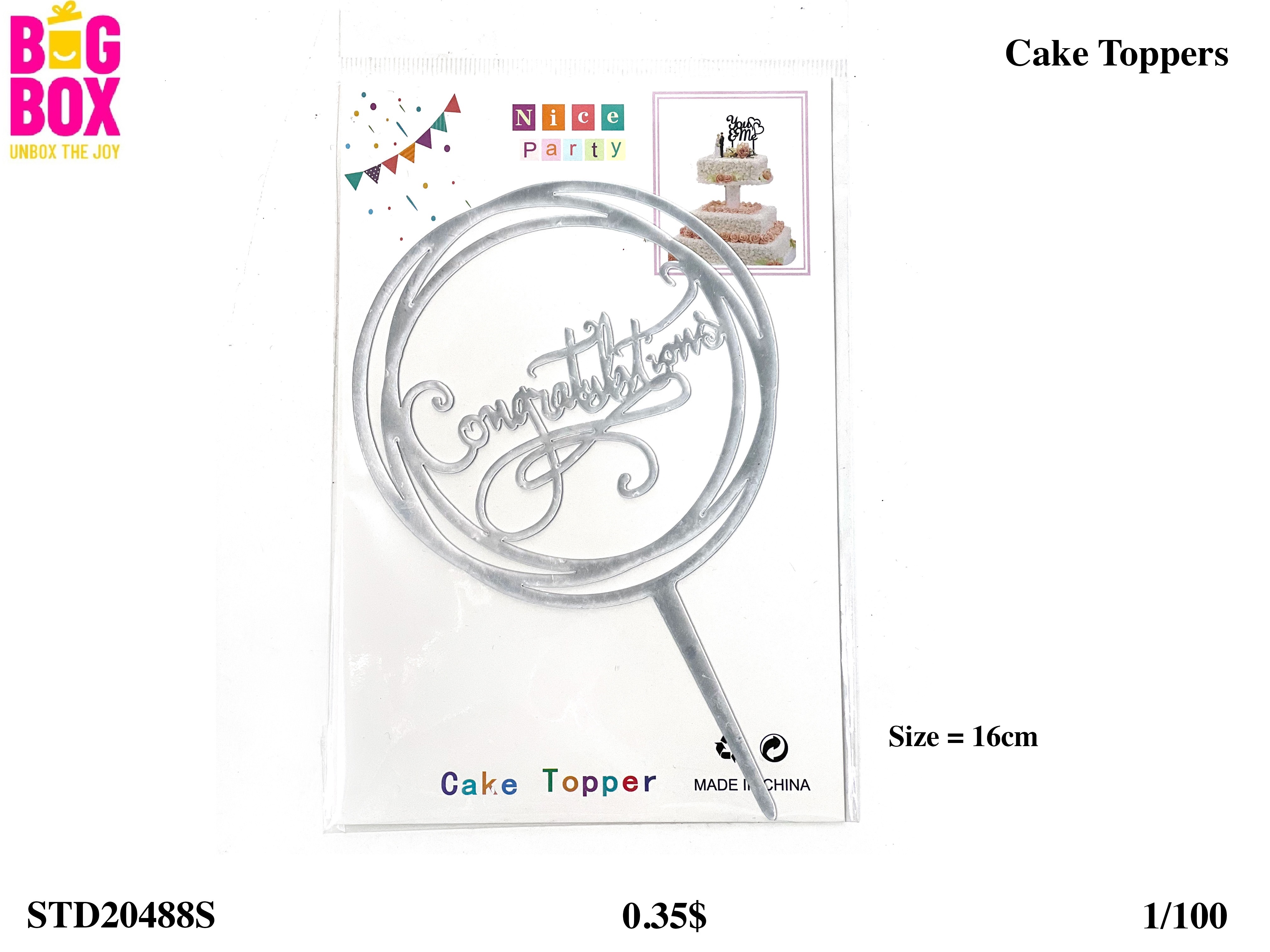 Cake Toppers & Cutters STD20488S