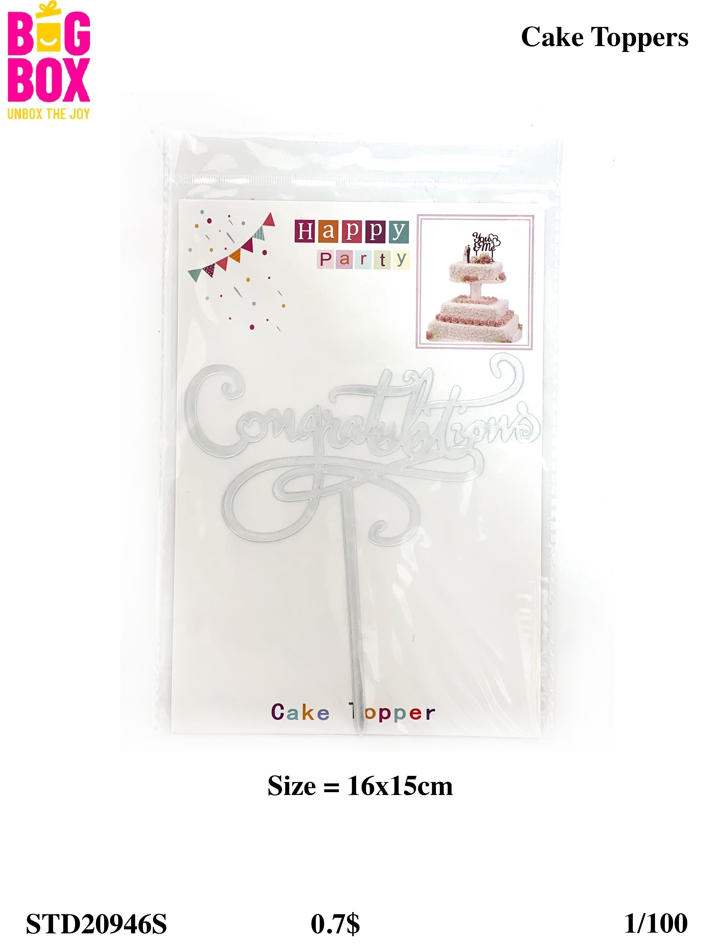 Cake Toppers & Cutters STD20946S
