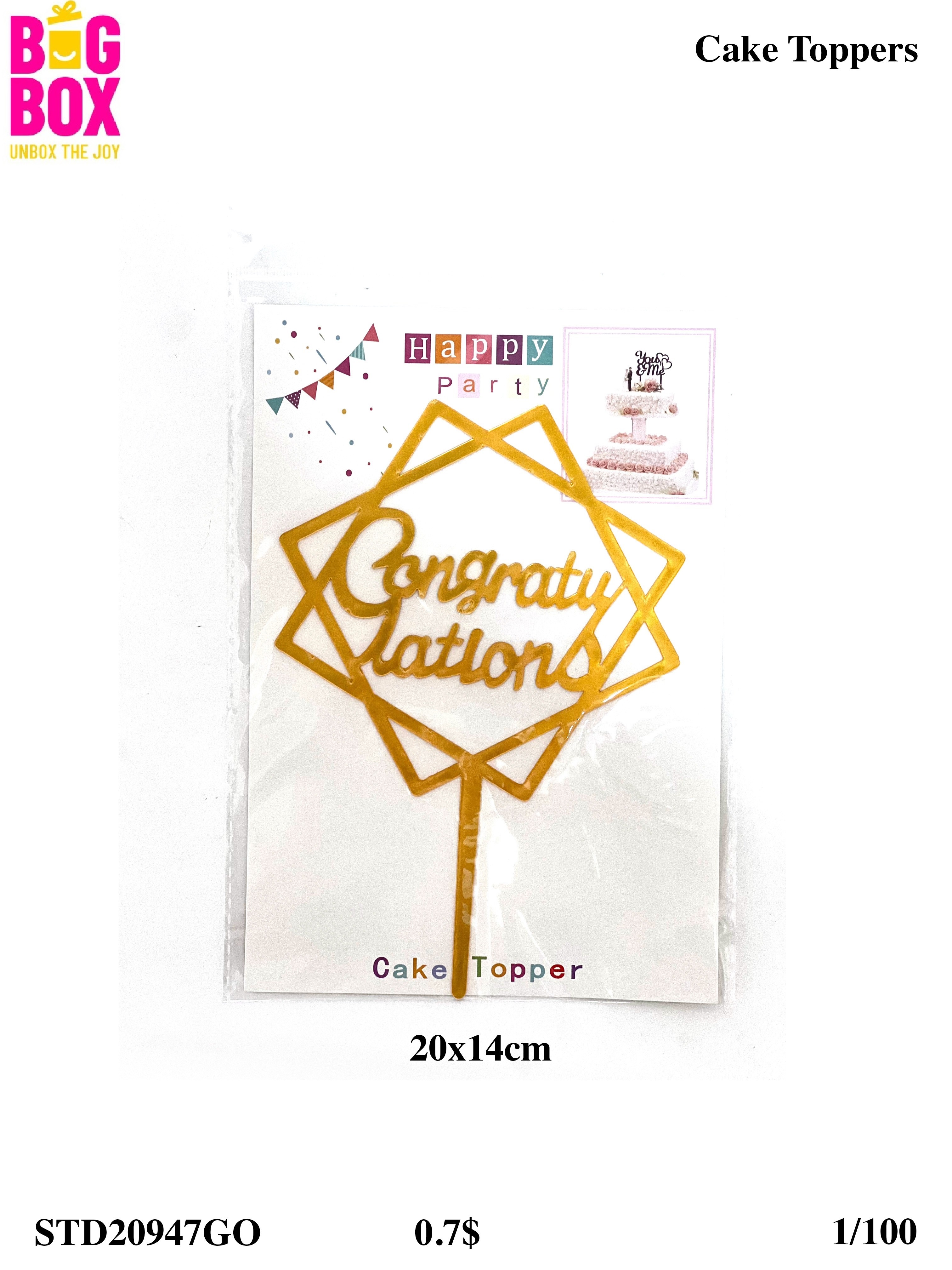 Cake Toppers & Cutters STD20947GO