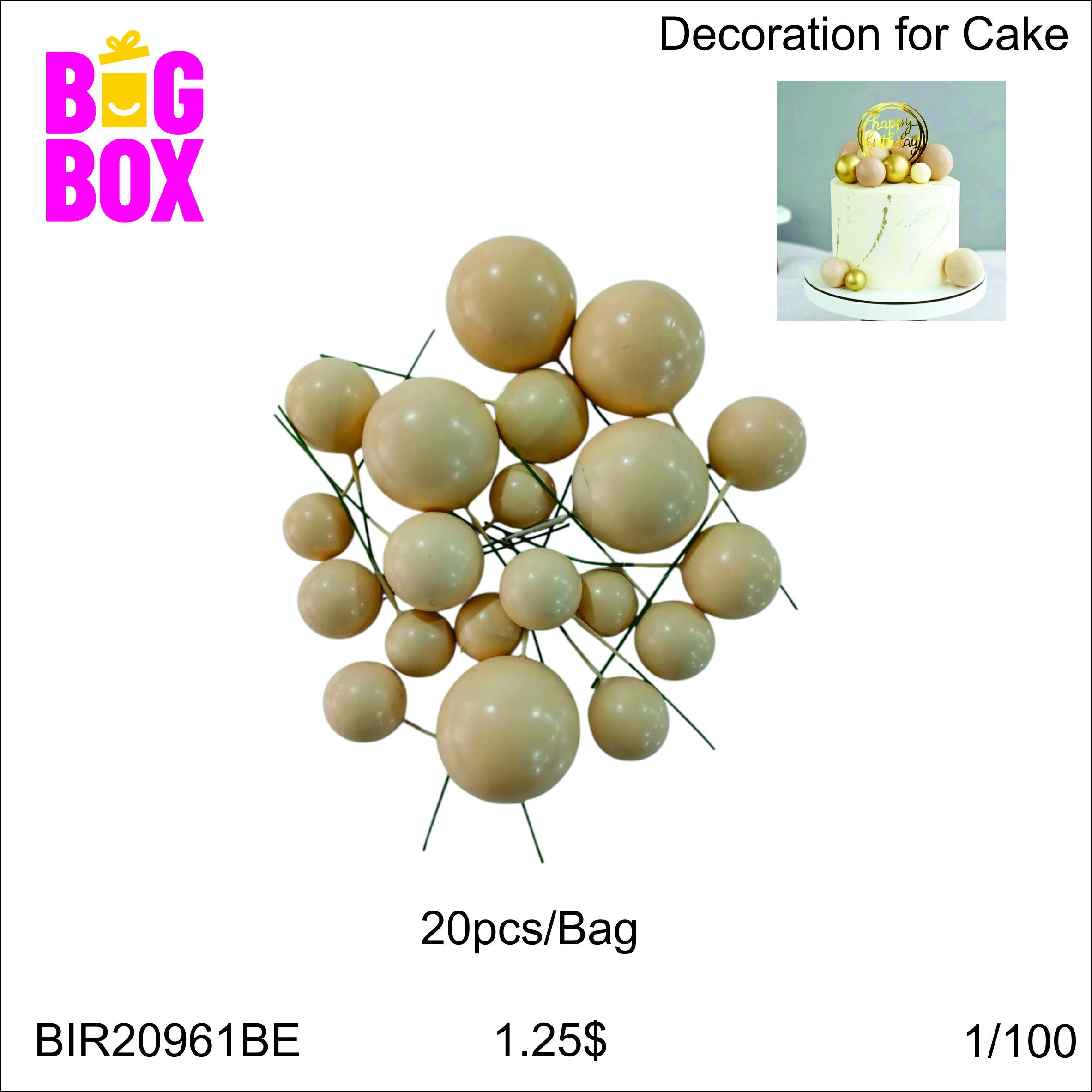 Cakes Decoration BIR20961BE