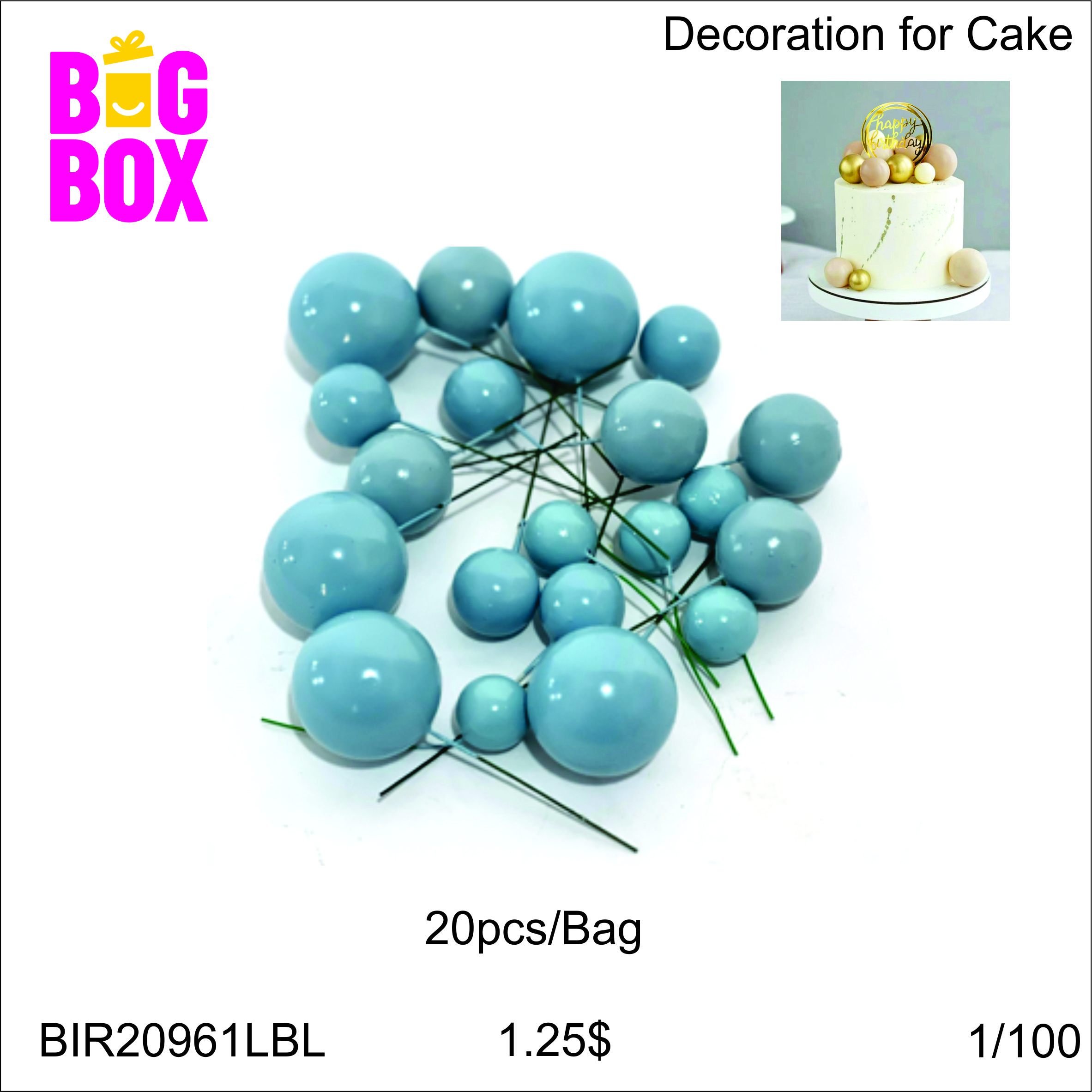 Cakes Decoration BIR20961LBL