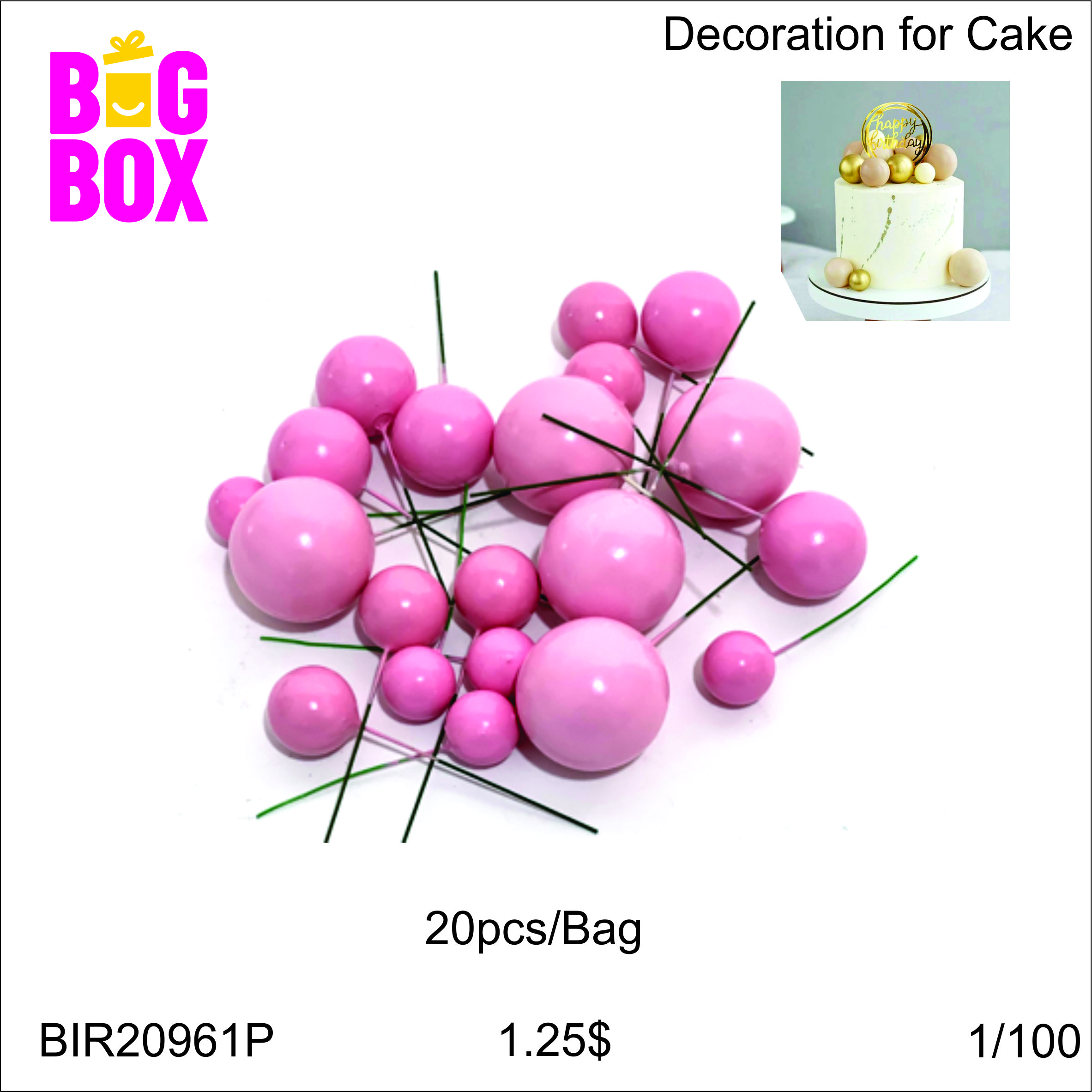 Cakes Decoration BIR20961P