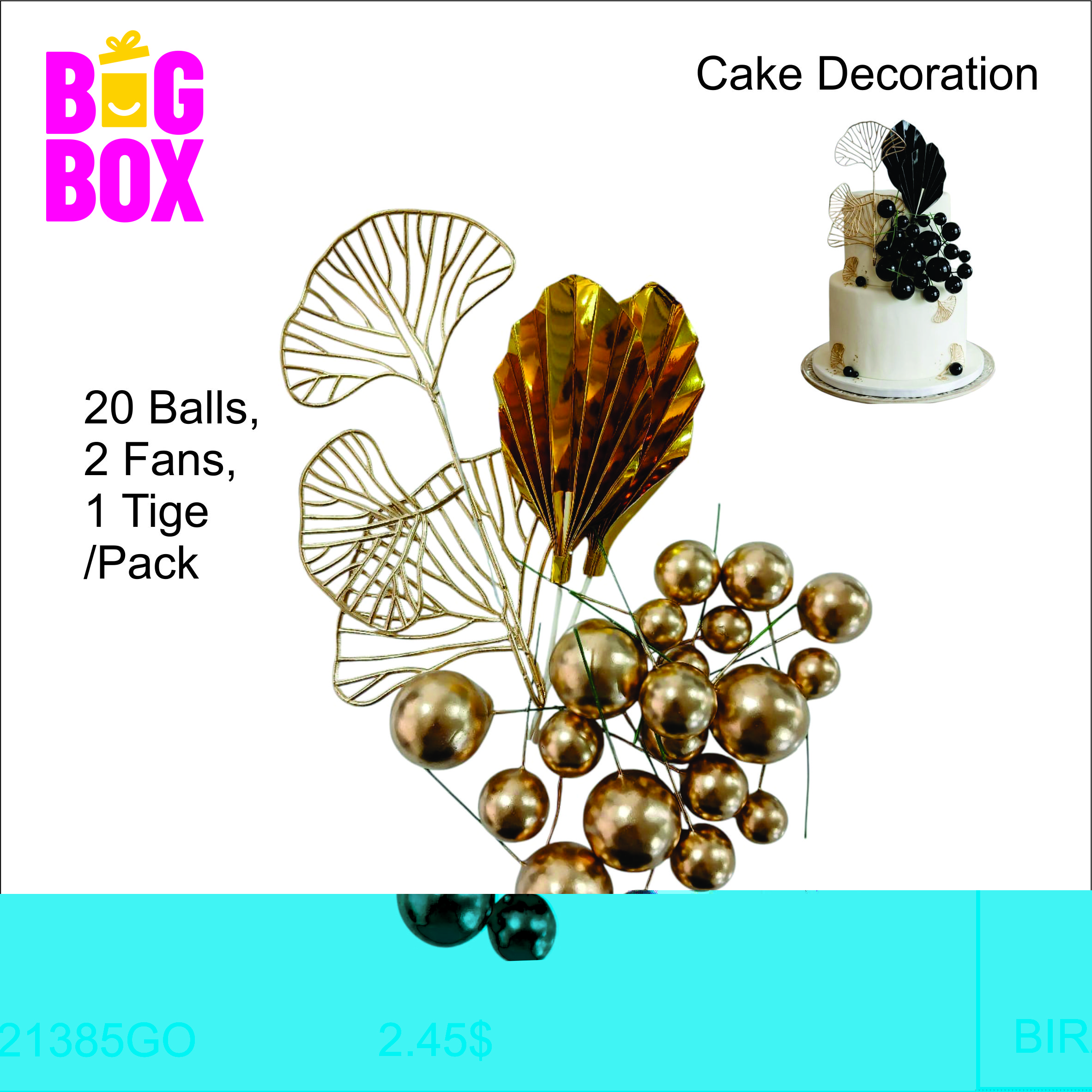 Cakes Decoration BIR21385GO