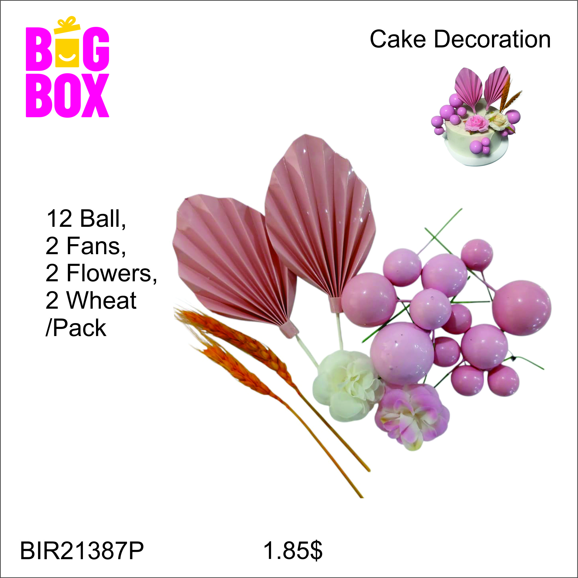 Cakes Decoration BIR21387P