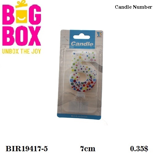 No. Candles BIR19417-5