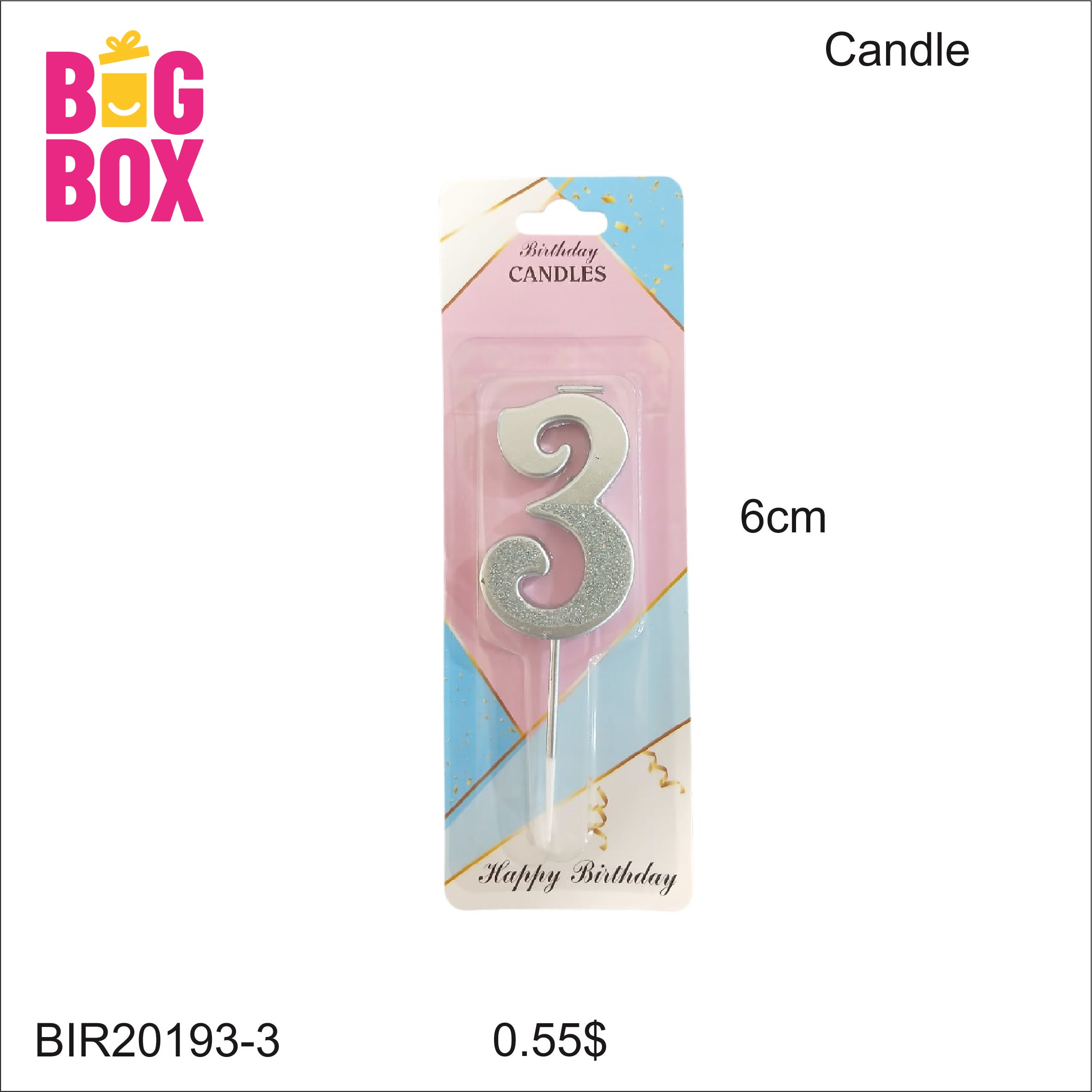 No. Candles BIR20193-3