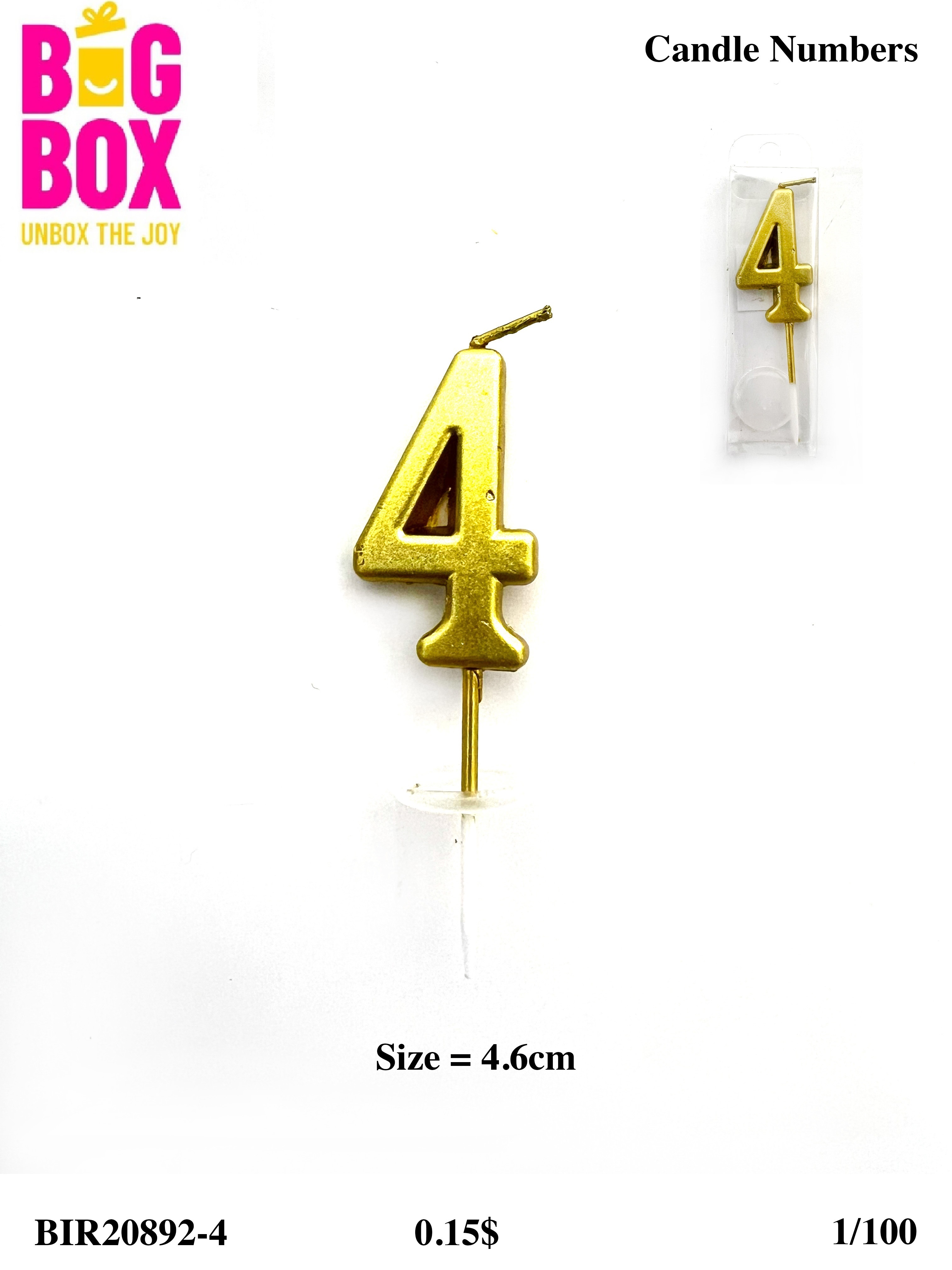 No. Candles BIR20892-4