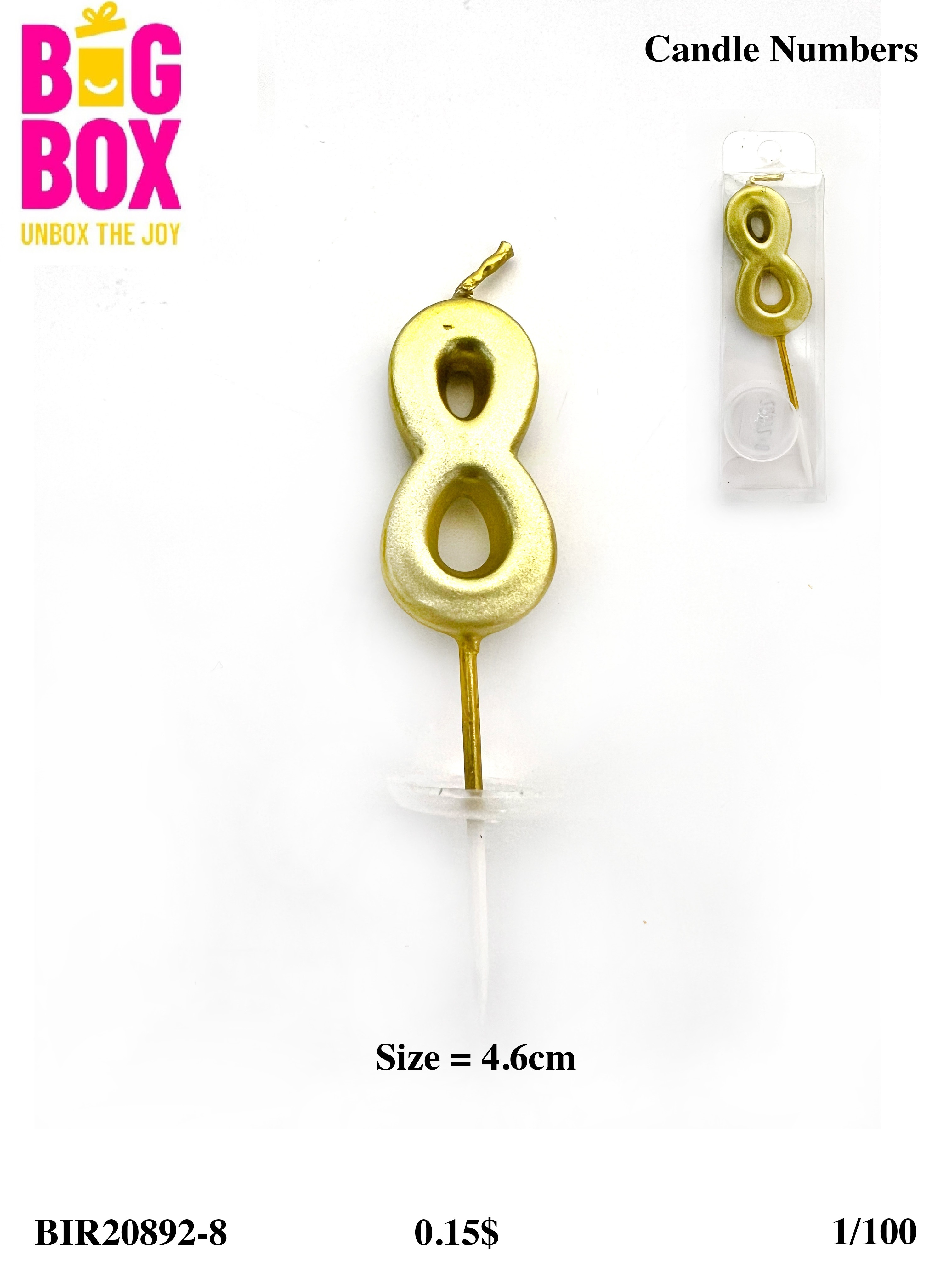No. Candles BIR20892-8
