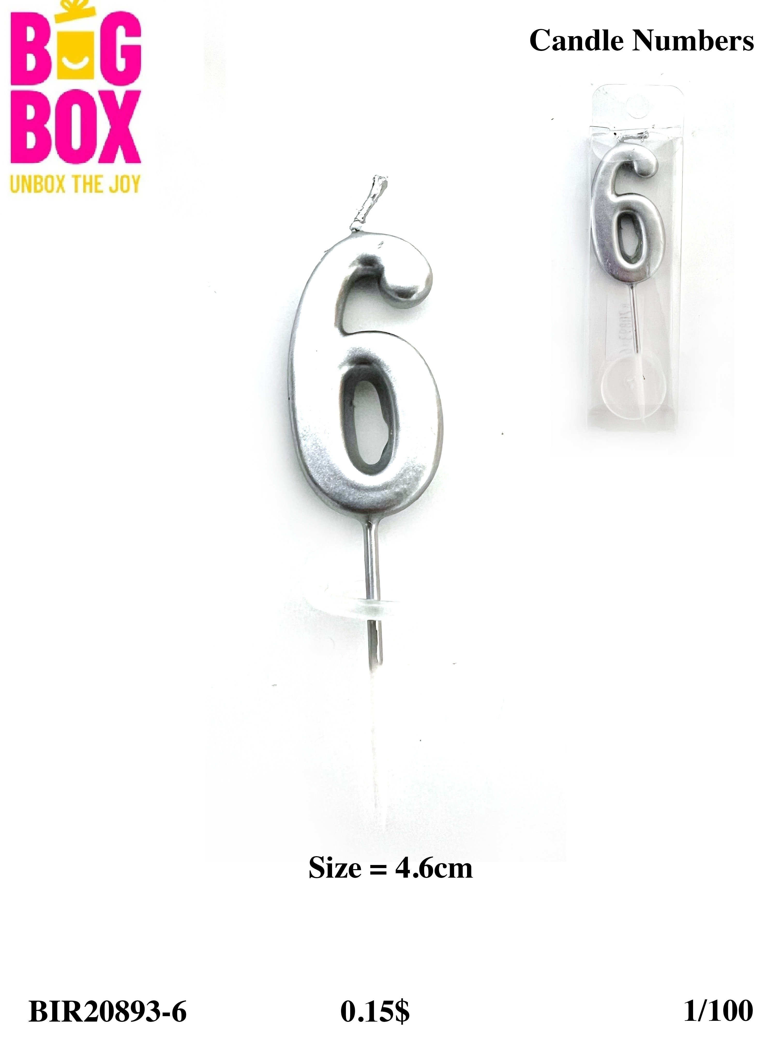 No. Candles BIR20893-6