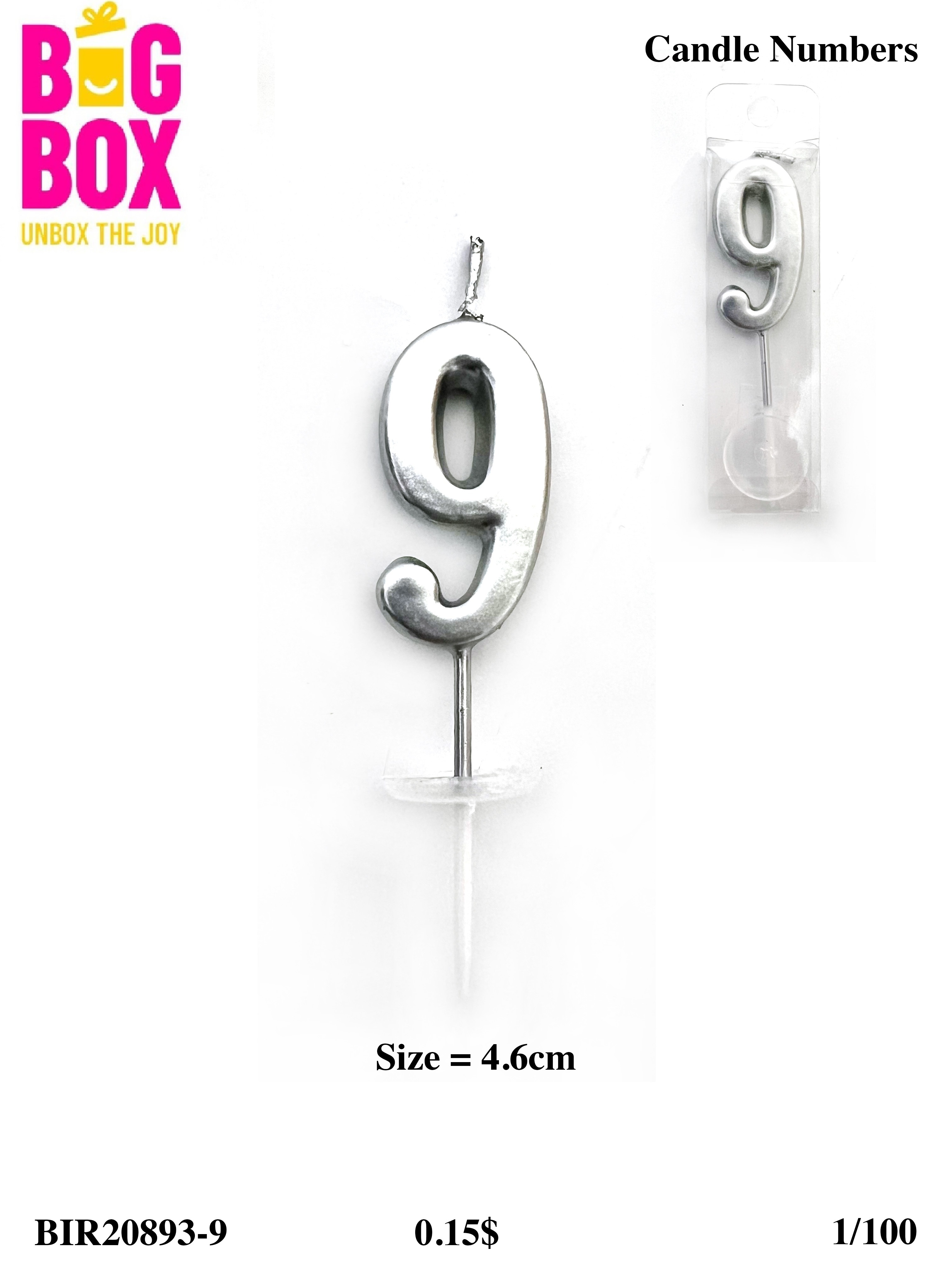 No. Candles BIR20893-9