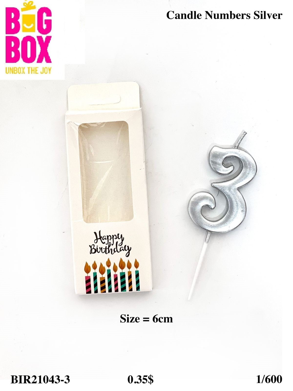 No. Candles BIR21043-3