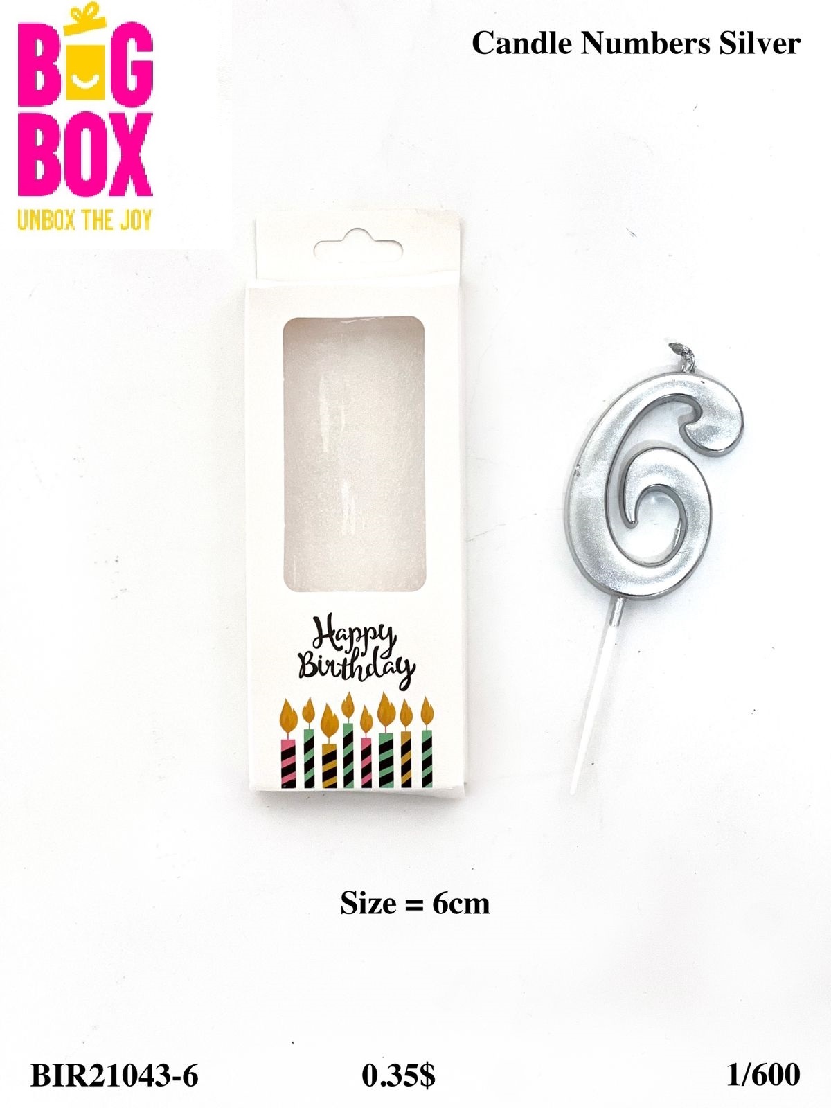 No. Candles BIR21043-6