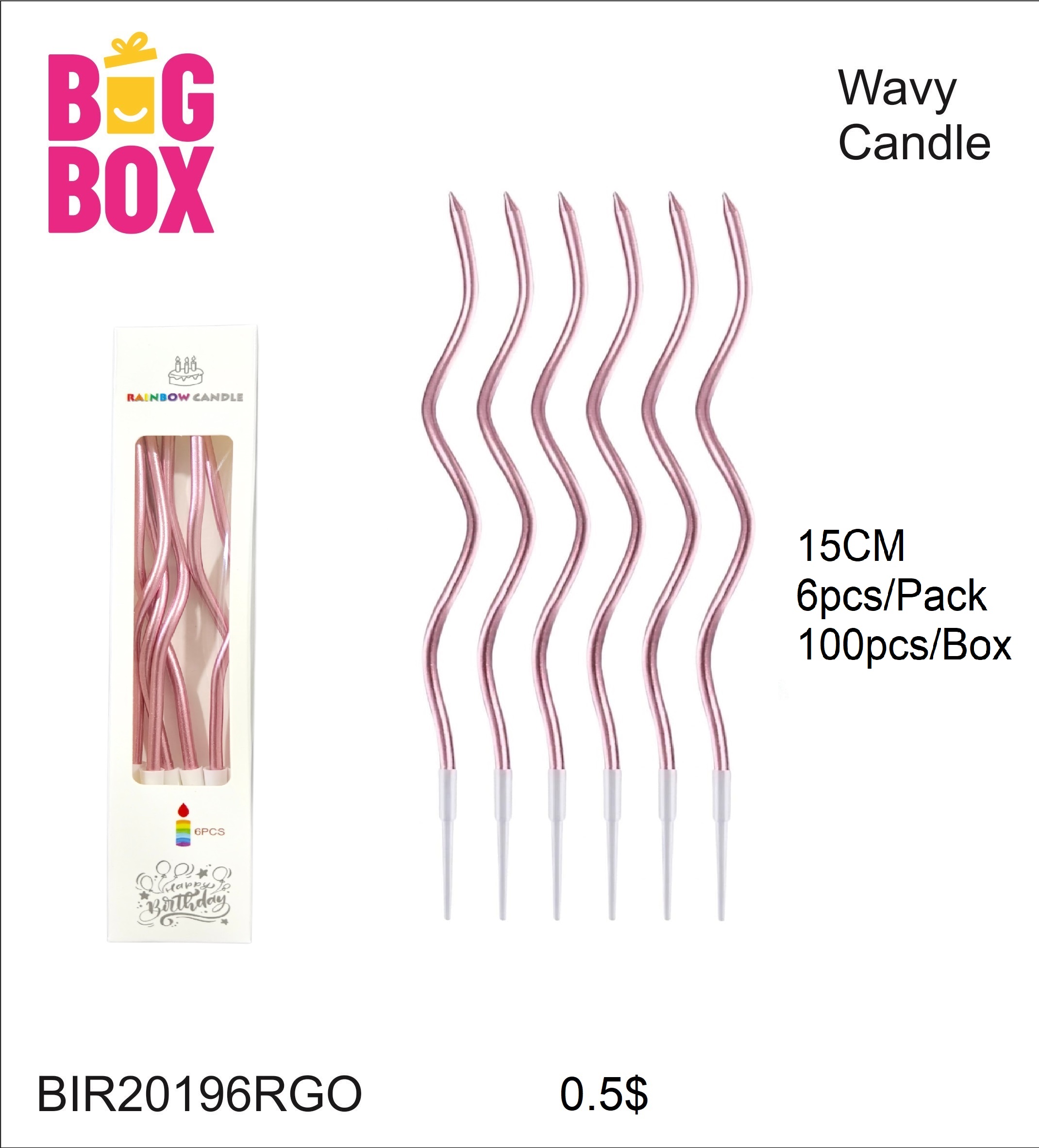 Stylish Magic Candles BIR20196RGO