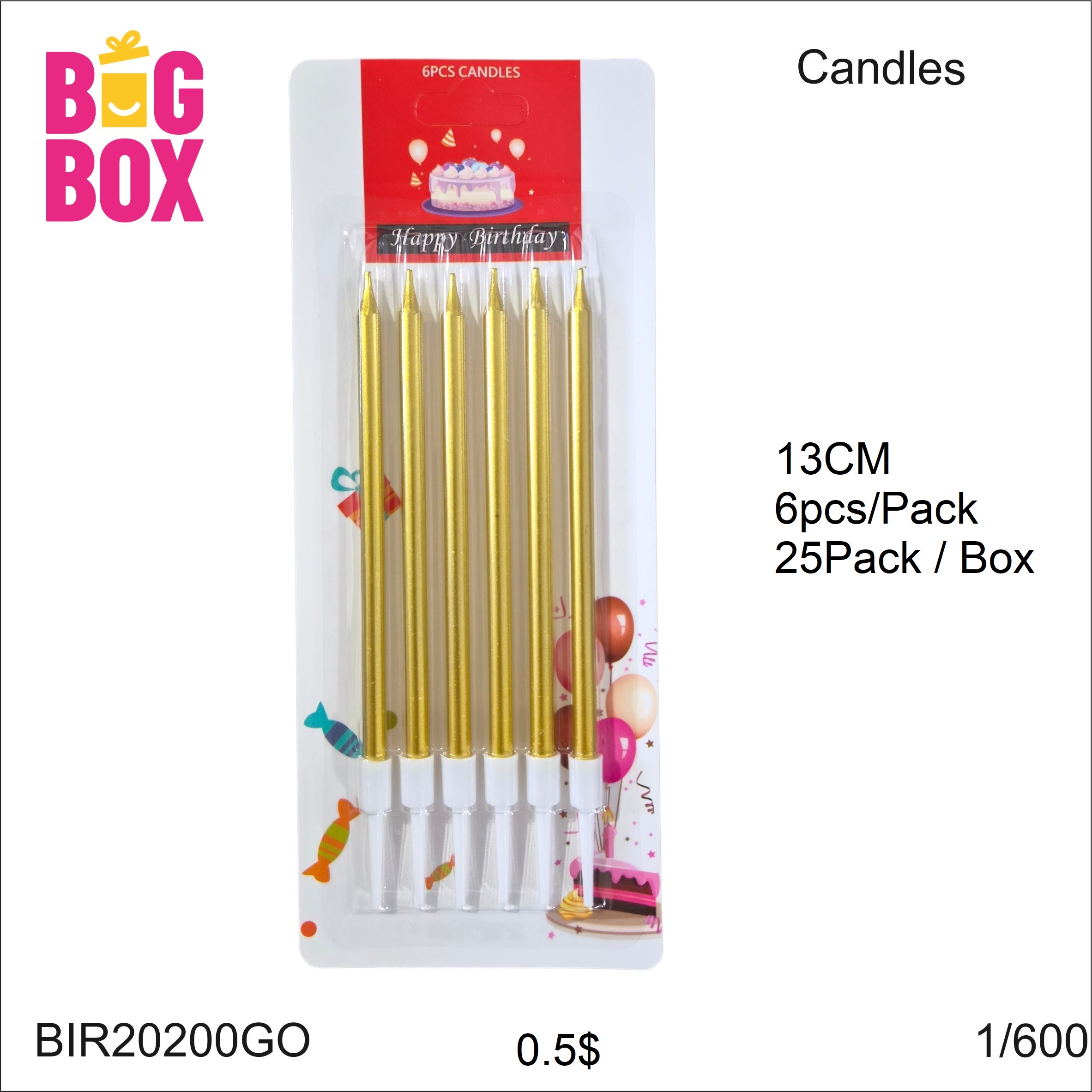 Stylish Magic Candles BIR20200GO