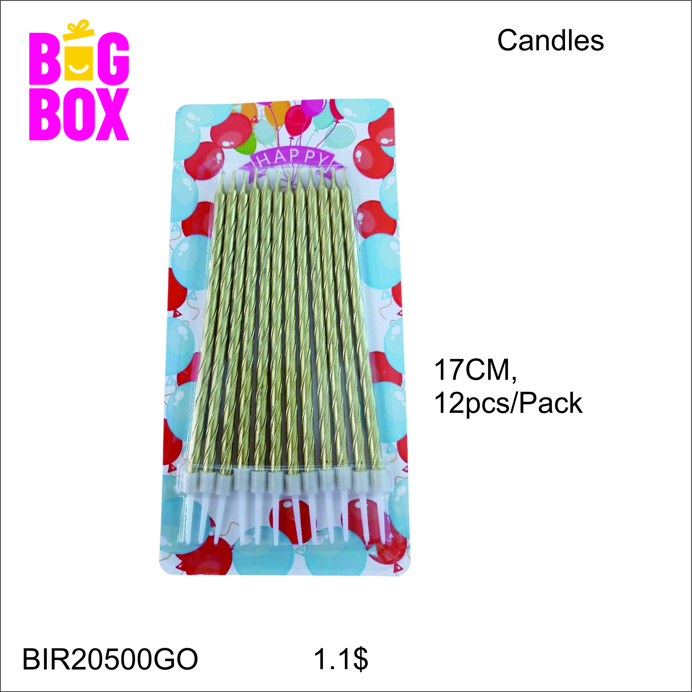Stylish Magic Candles BIR20500GO