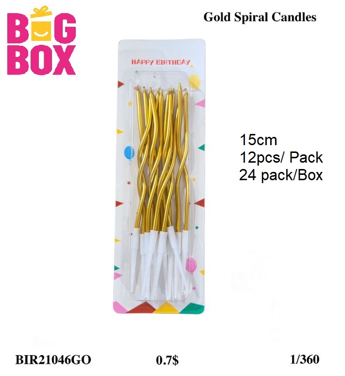 Stylish Magic Candles BIR21046GO