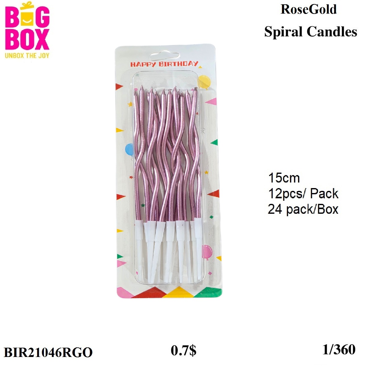 Stylish Magic Candles BIR21046RGO