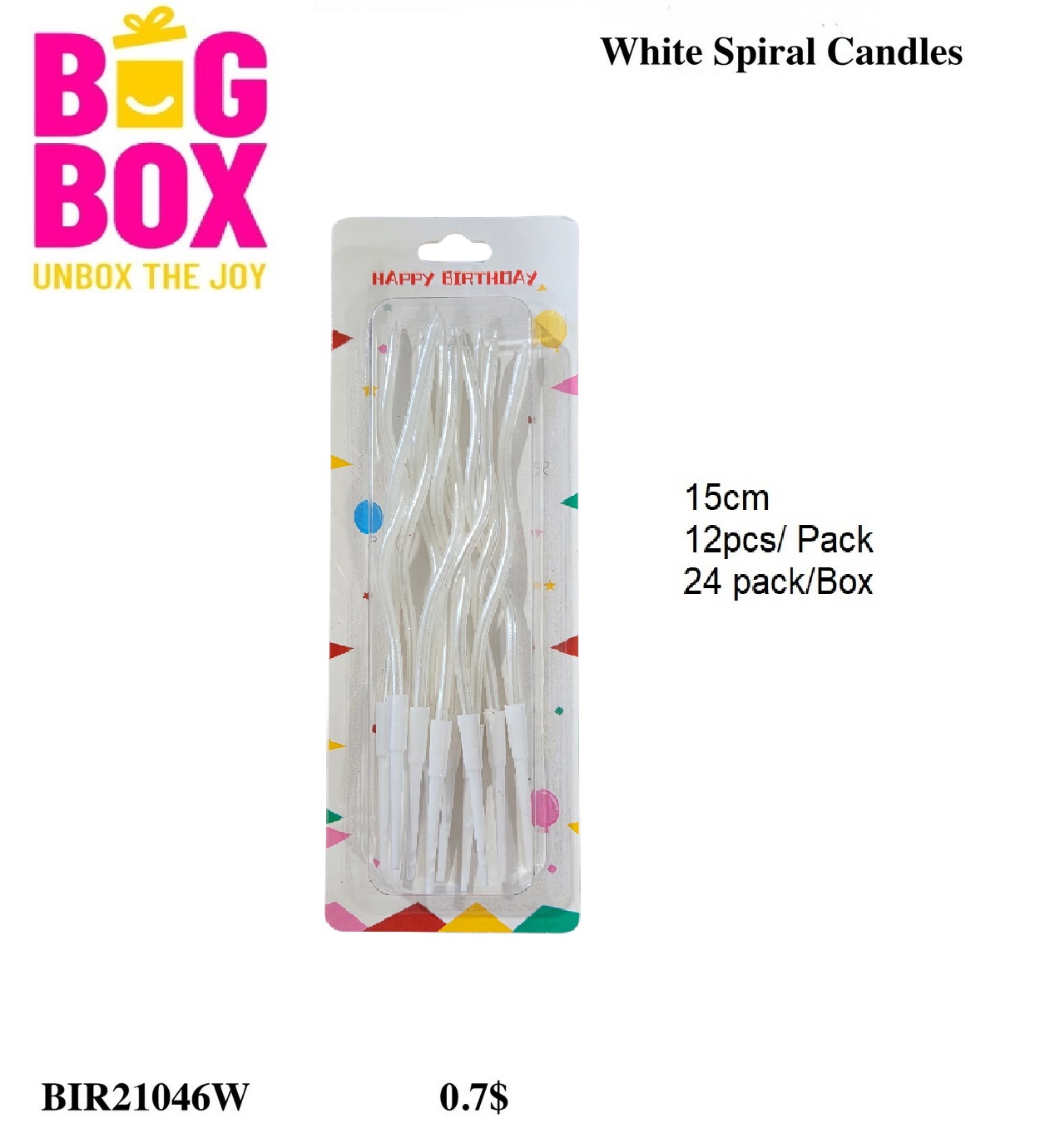 Stylish Magic Candles BIR21046W
