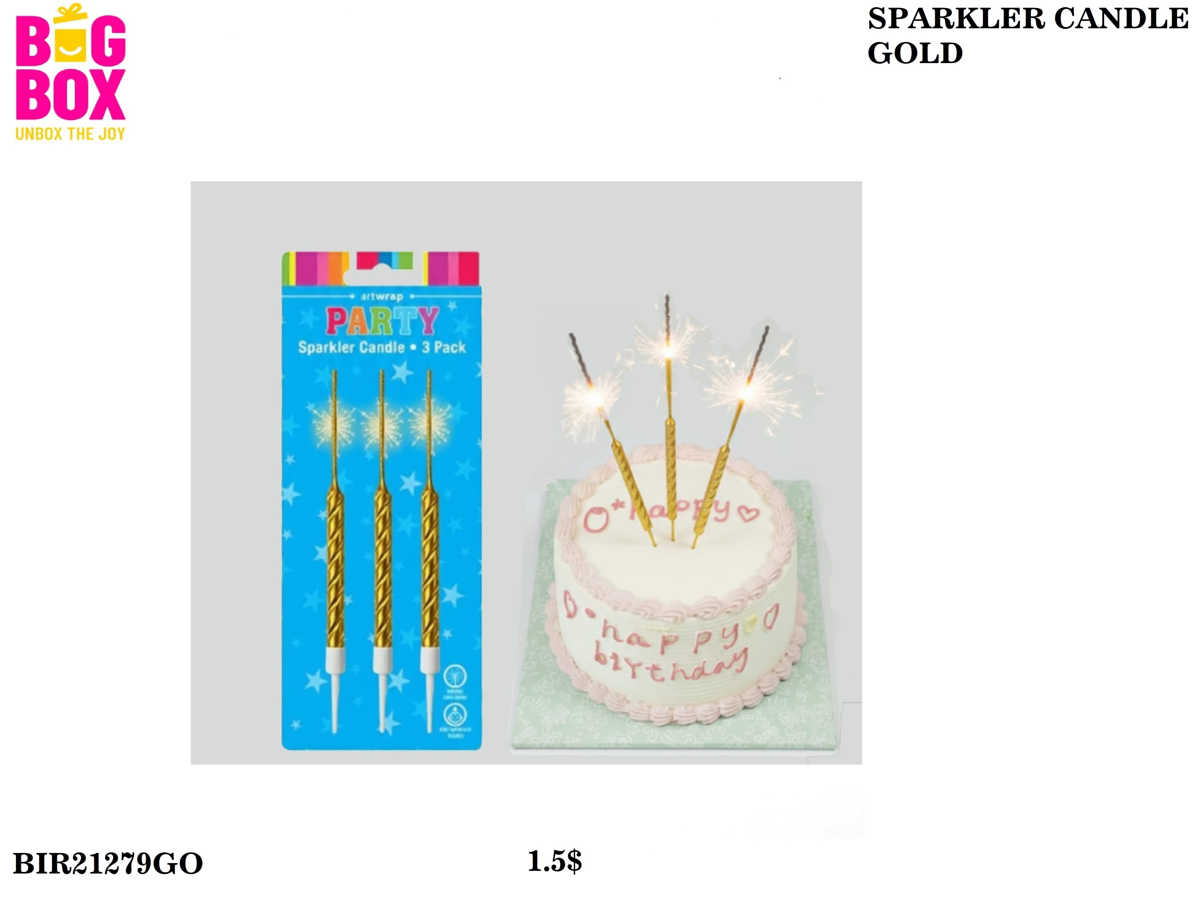 Stylish Magic Candles BIR21279GO