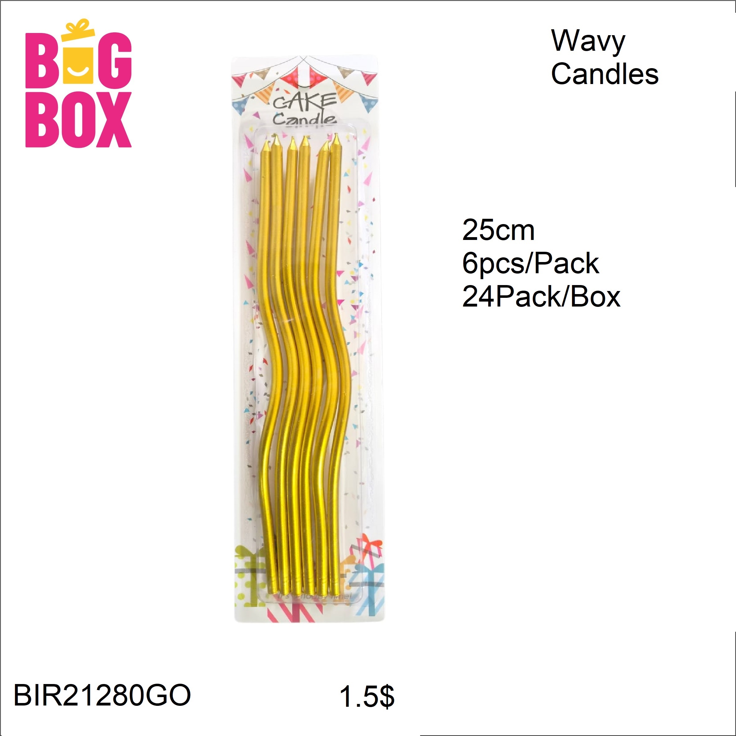 Stylish Magic Candles BIR21280GO