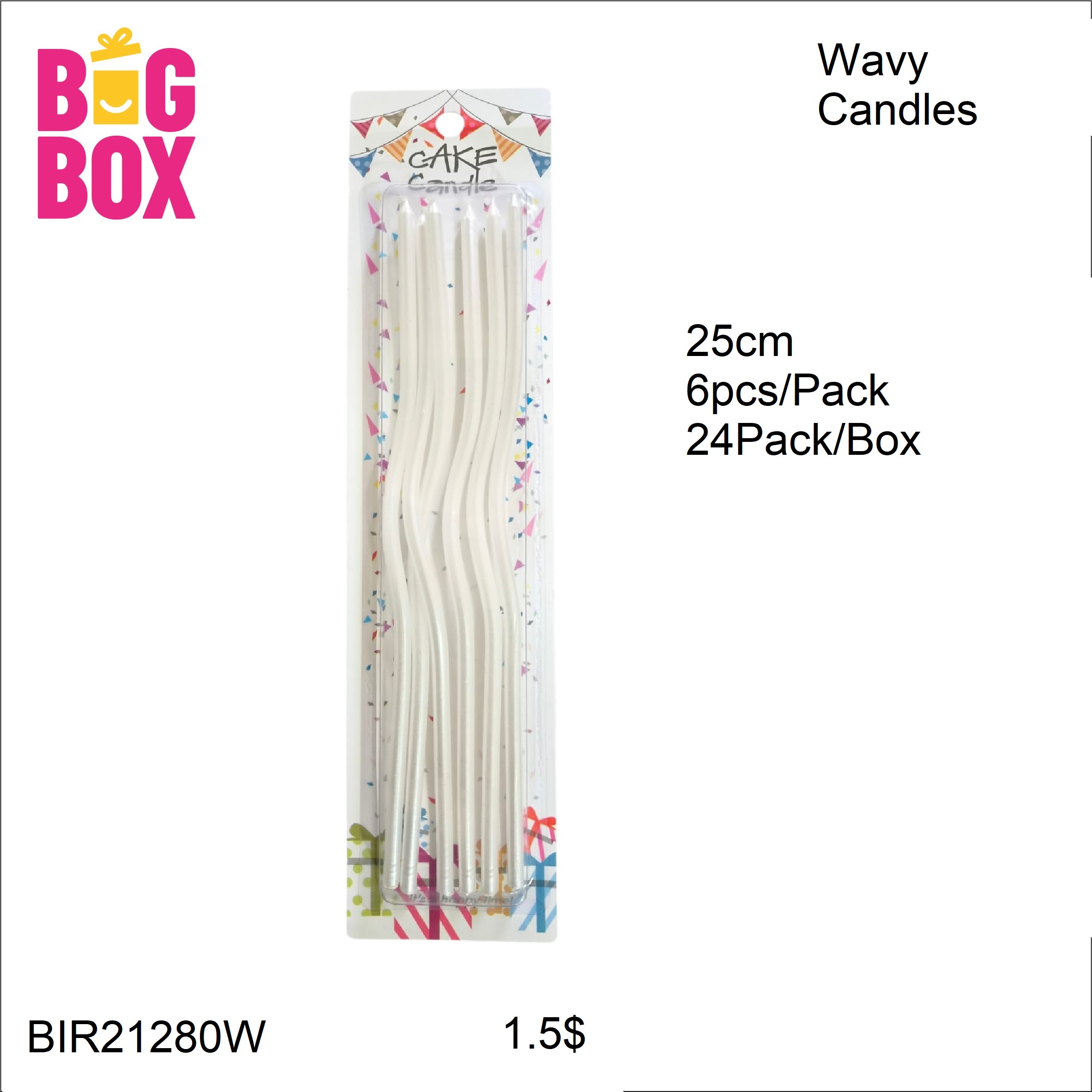 Stylish Magic Candles BIR21280W
