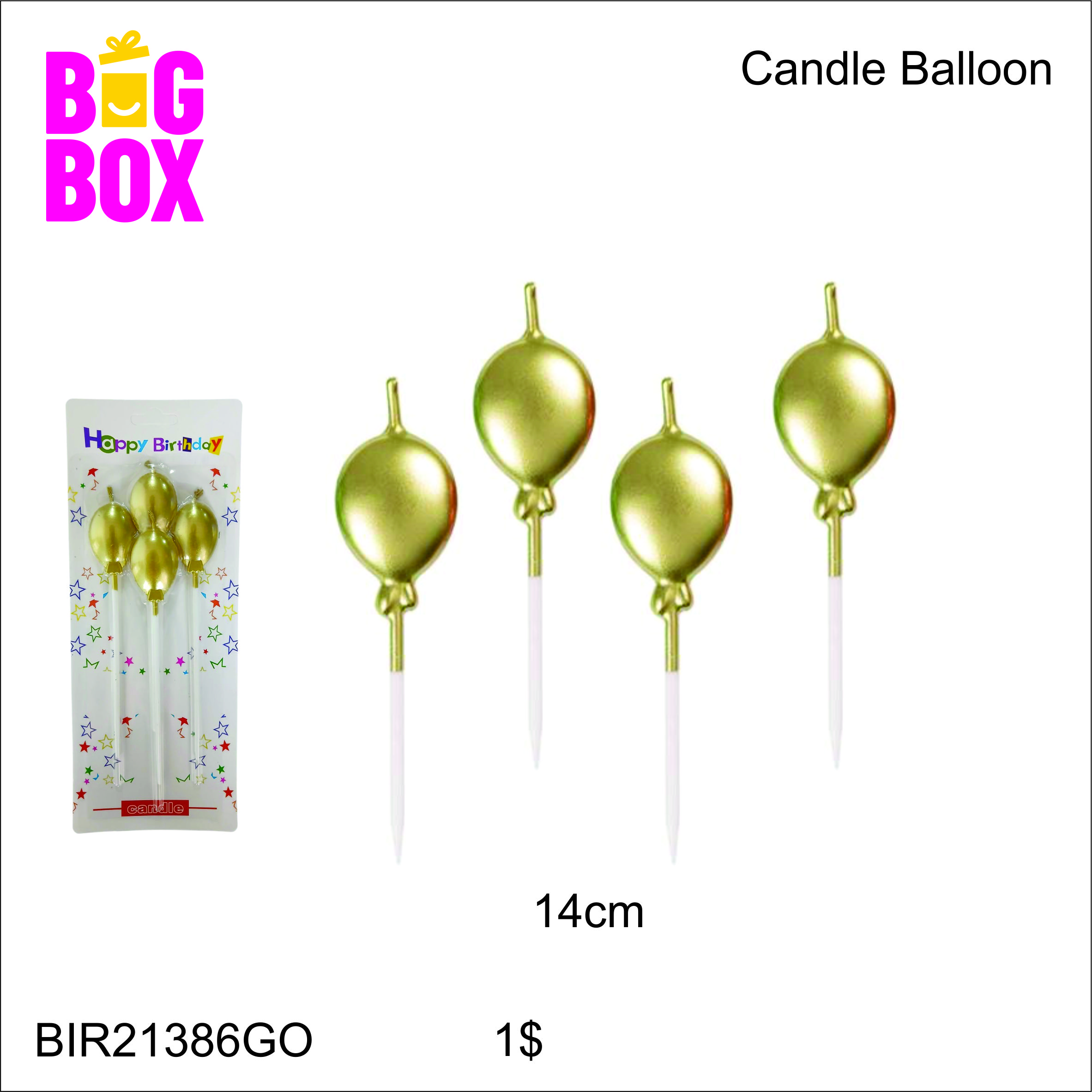 Stylish Magic Candles BIR21386GO