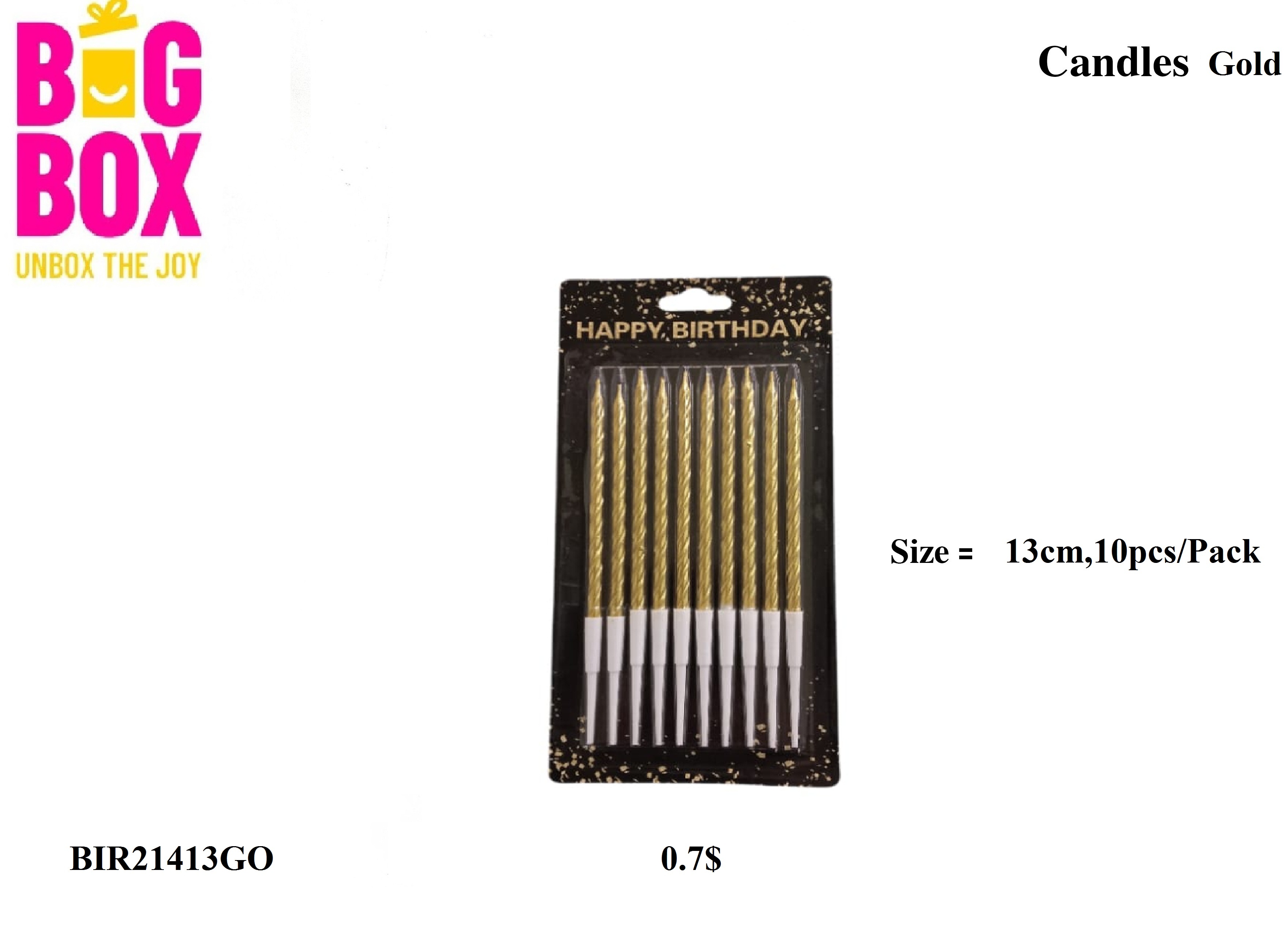 Stylish Magic Candles BIR21413GO