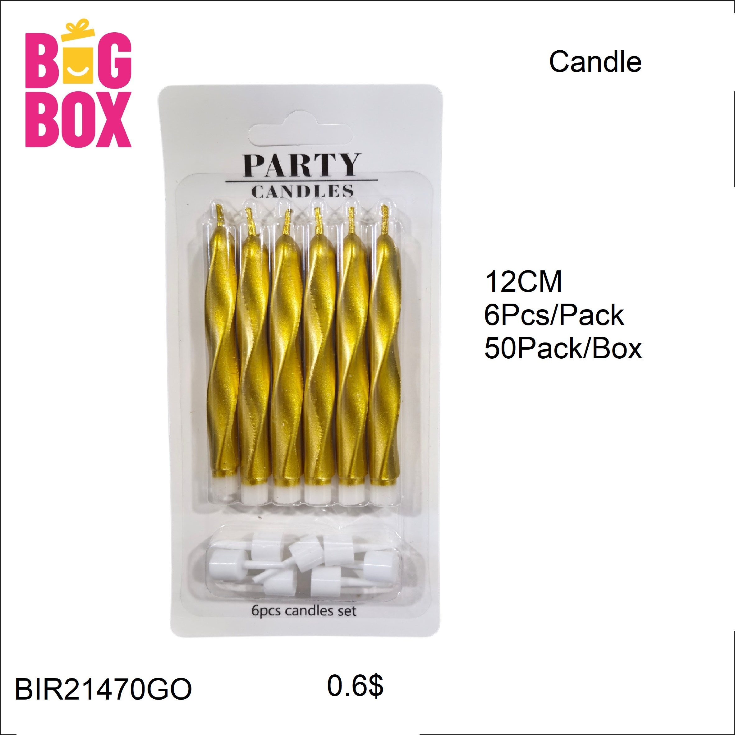 Stylish Magic Candles BIR21470GO