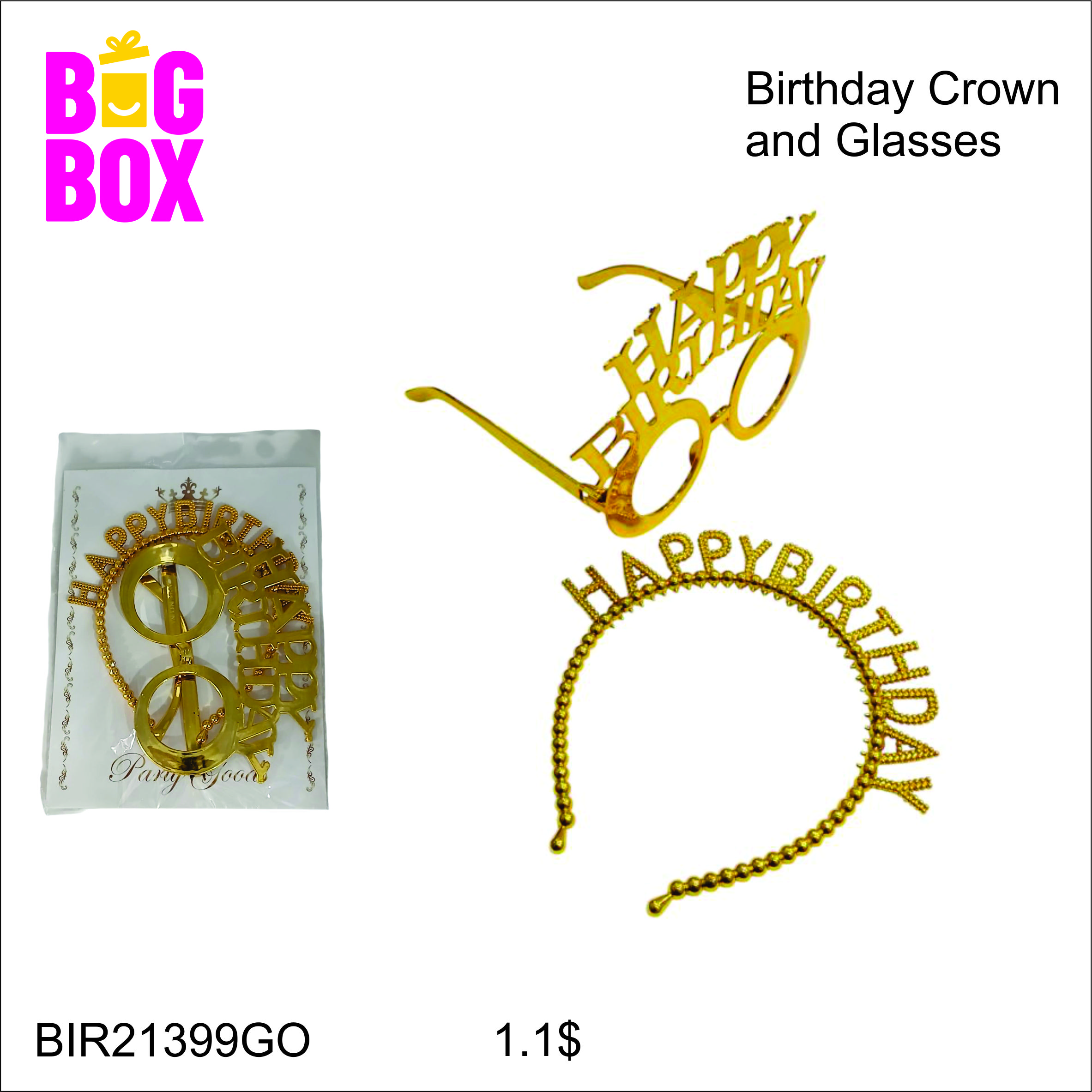 Crowns & Sticks BIR21399GO