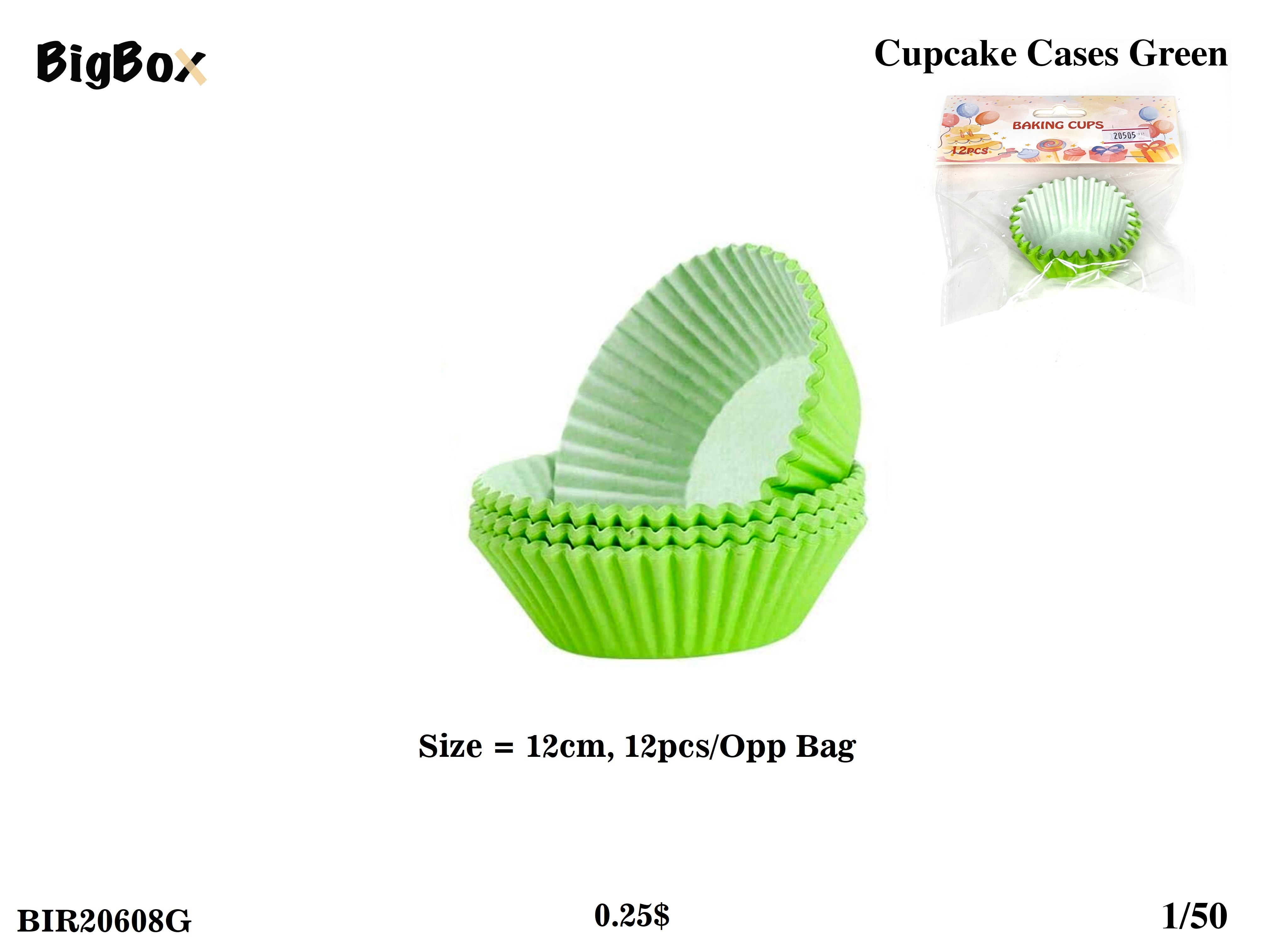 Cup-cake Cases BIR20608G