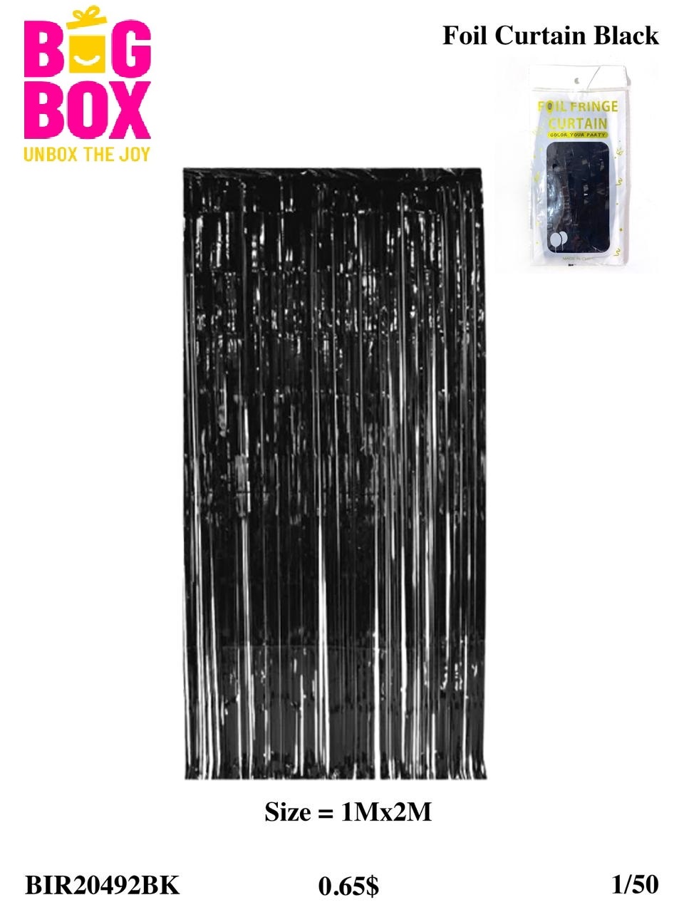 Foil Curtain BIR20492BK
