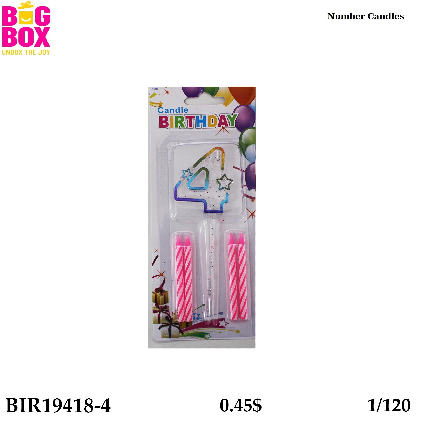 Candles No BIR19418-4