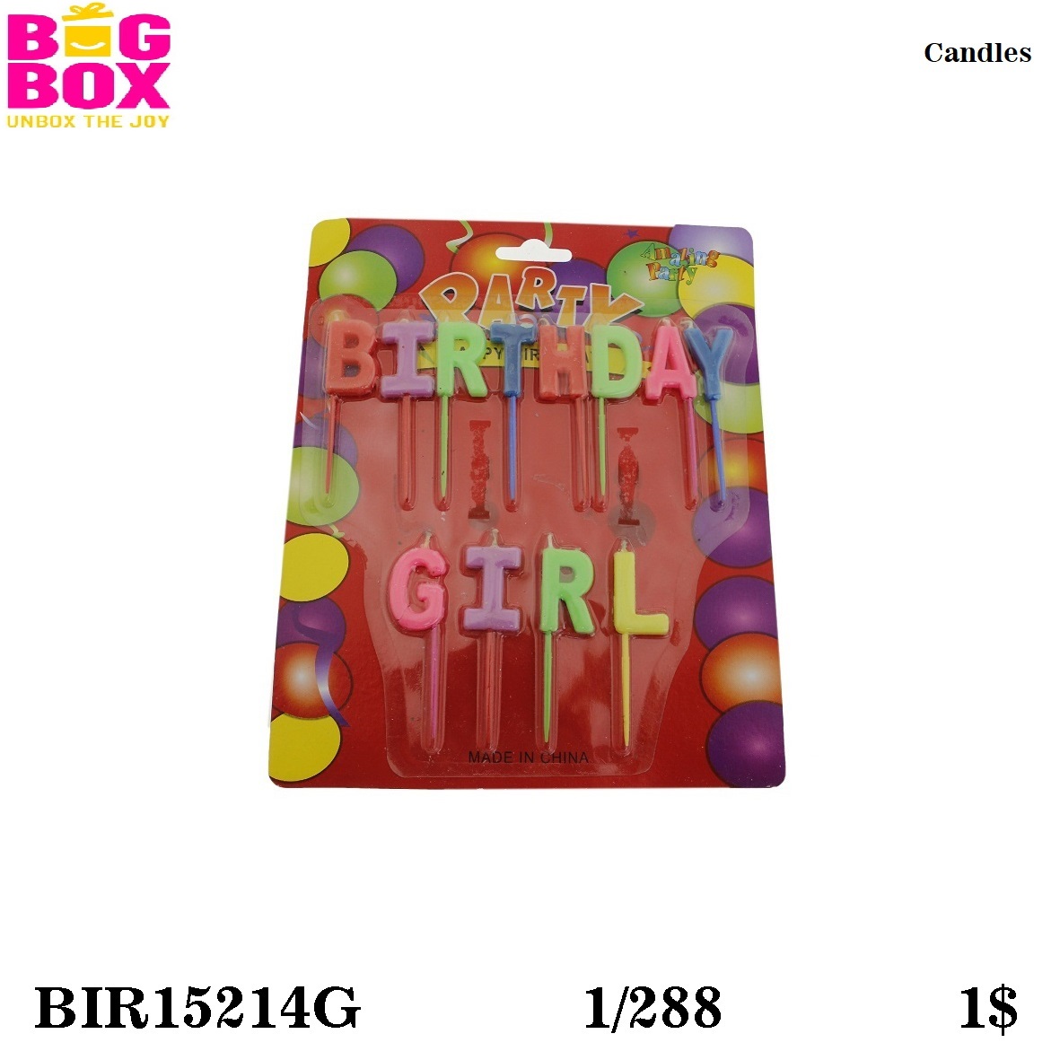 Stylish Magic Candles BIR15214G
