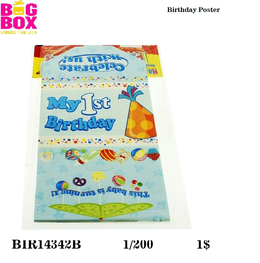 1st Birthday Theme BIR14342B