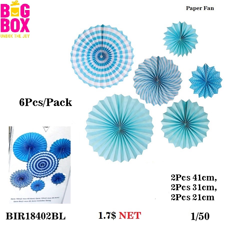 Paper Fans BIR18402BL