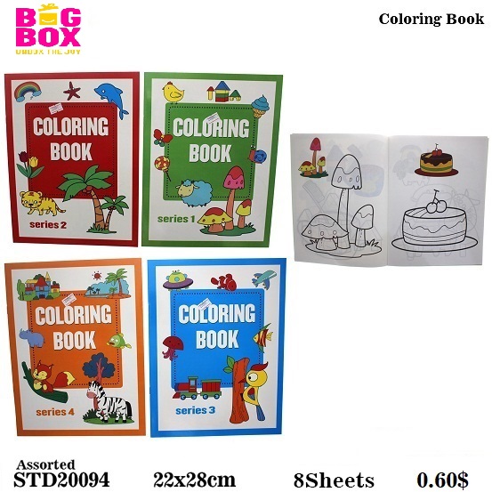 Scratch & Coloring Books STD20094
