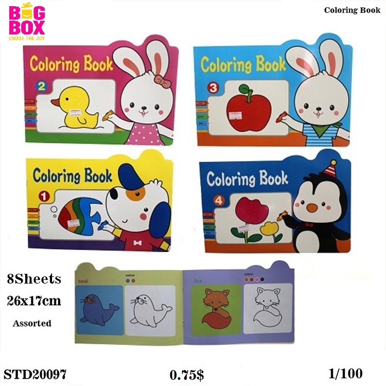 Scratch & Coloring Books STD20097