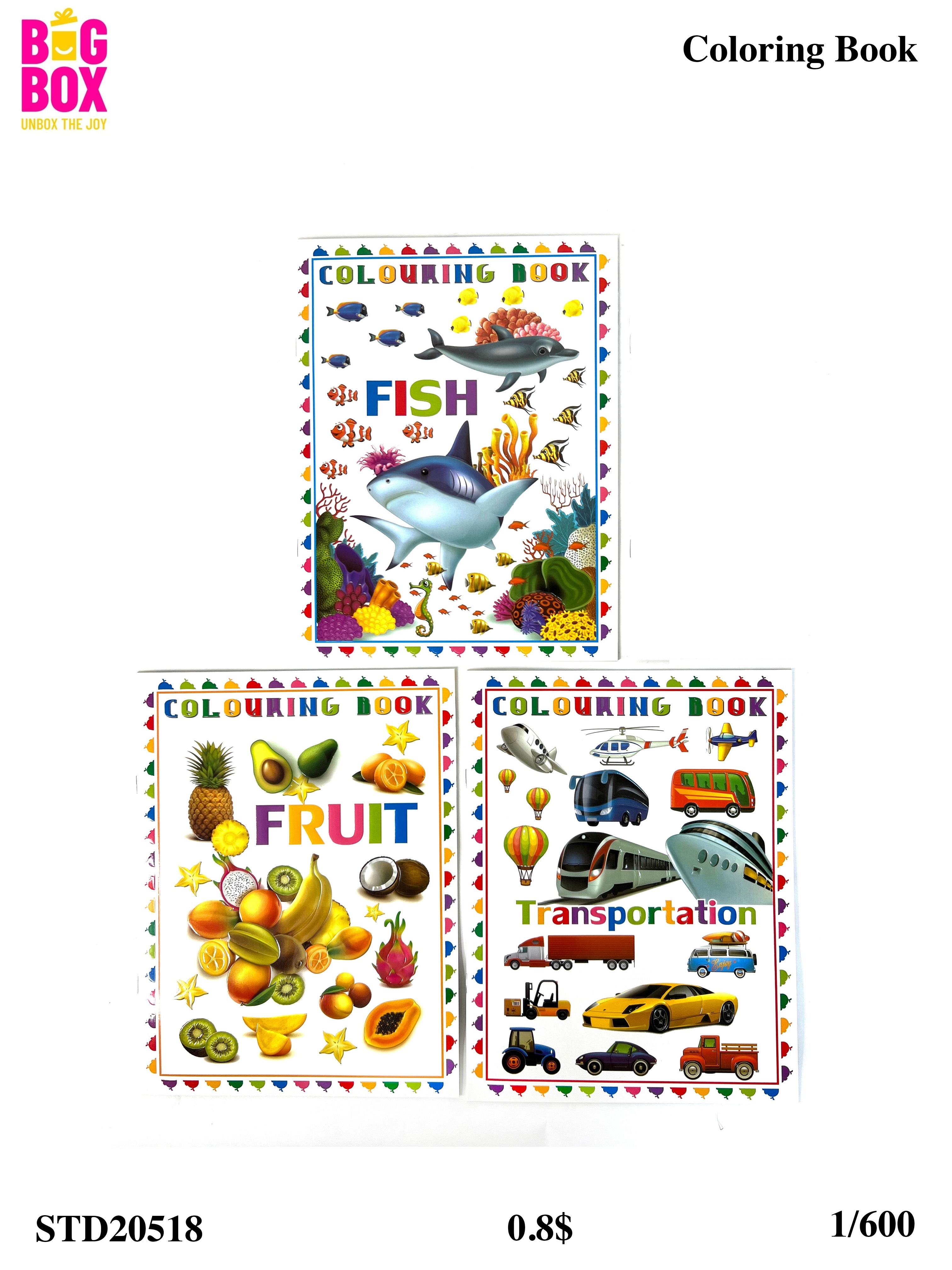 Scratch & Coloring Books STD20518