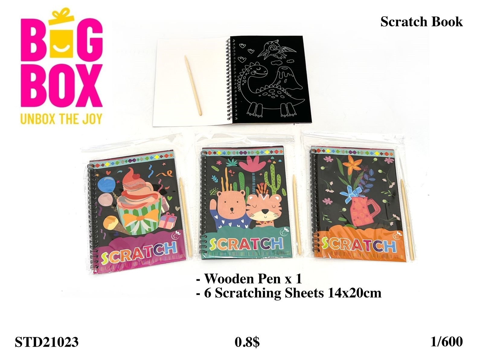 Scratch & Coloring Books STD21023