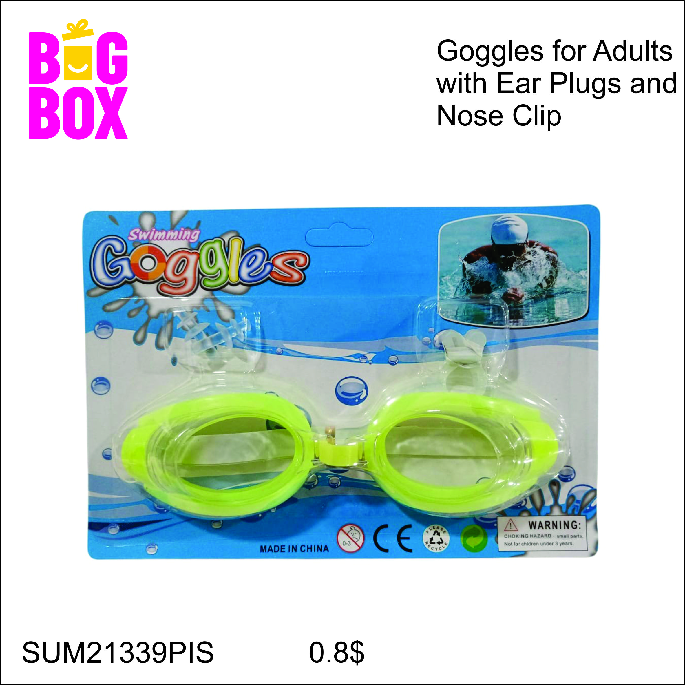 Goggles & Swimming Caps SUM21339PIS