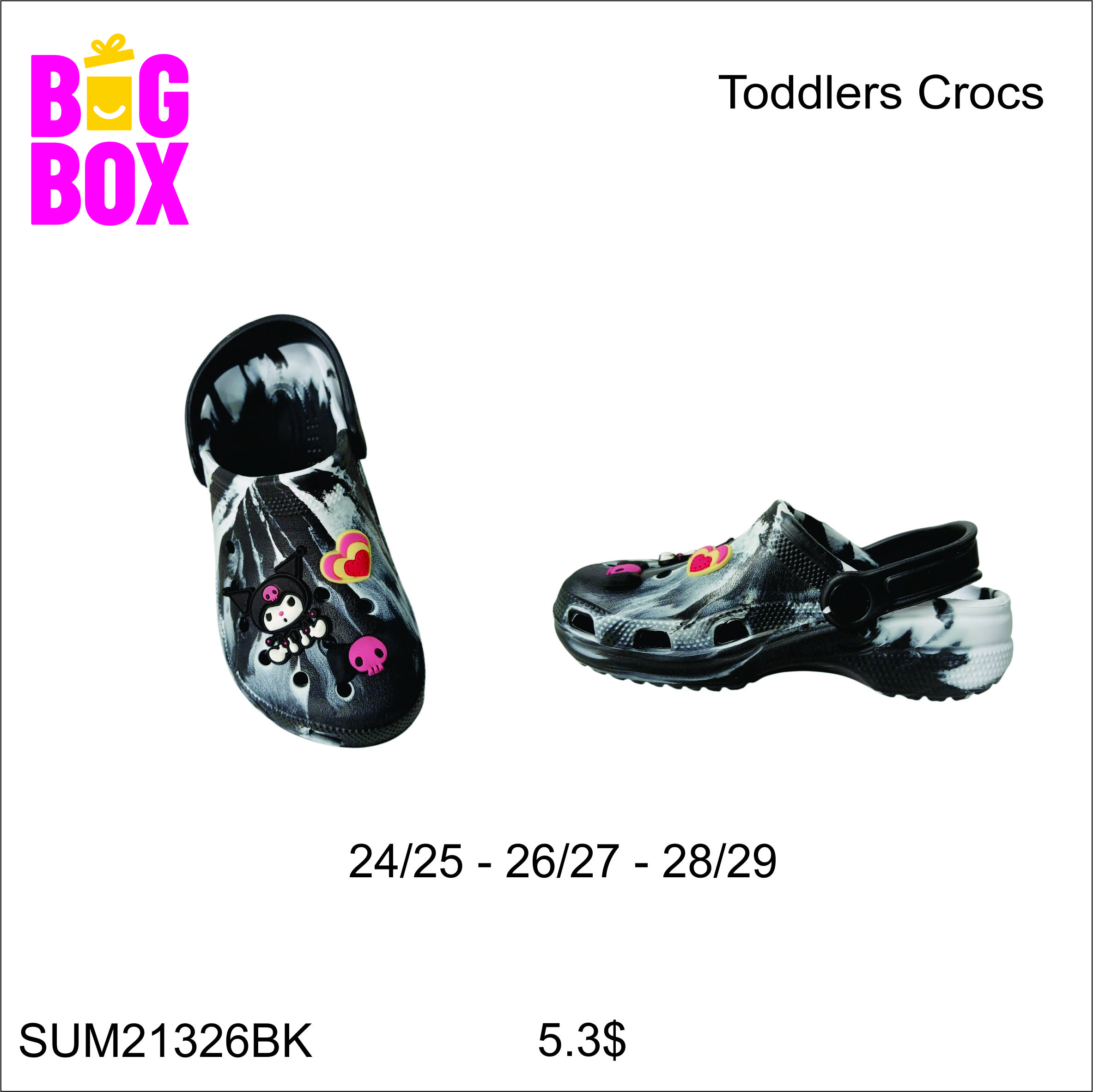 Kids Crocs & Slippers SUM21326BK