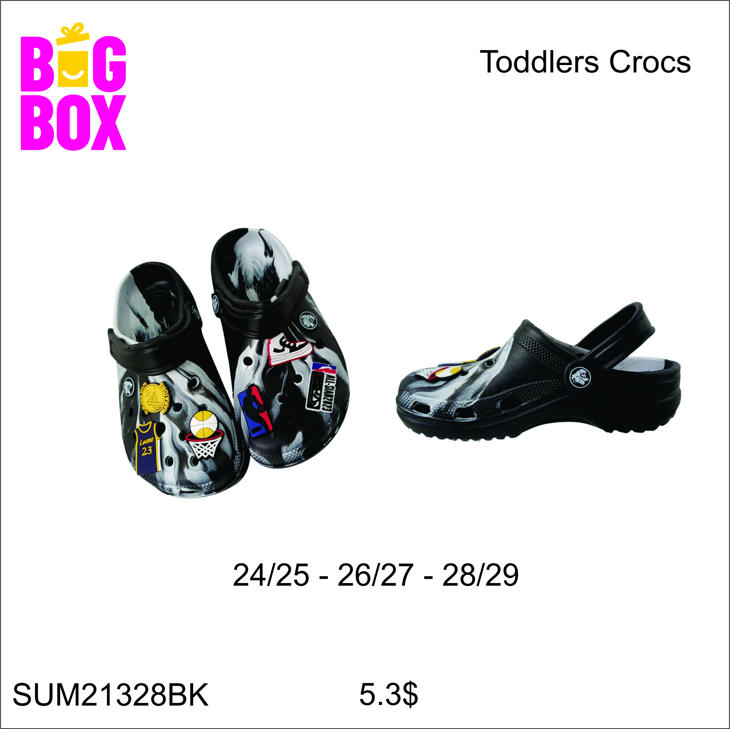 Kids Crocs & Slippers SUM21328BK