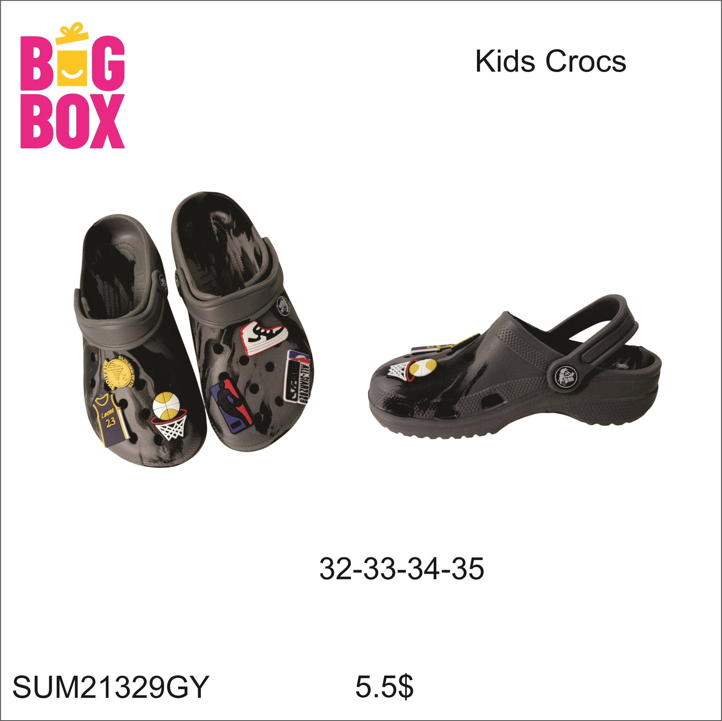 Kids Crocs & Slippers SUM21329GY