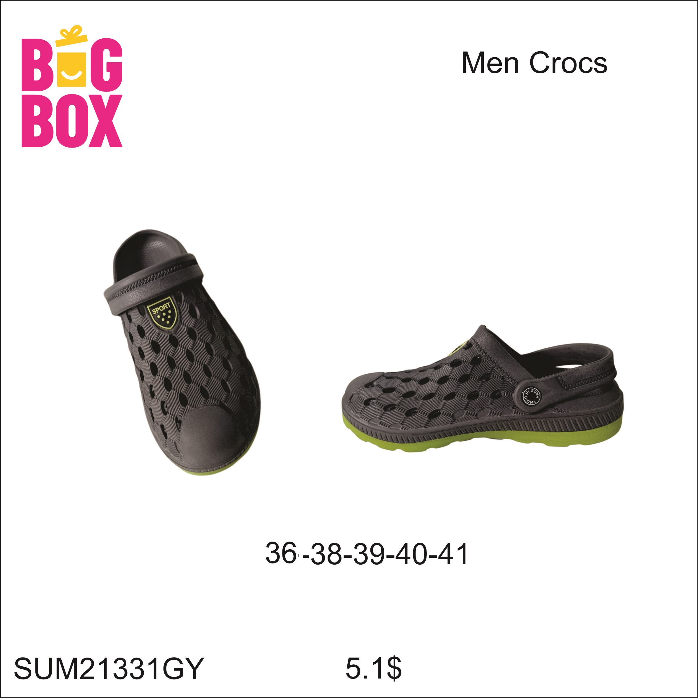Men's Crocs & Slippers SUM21331GY