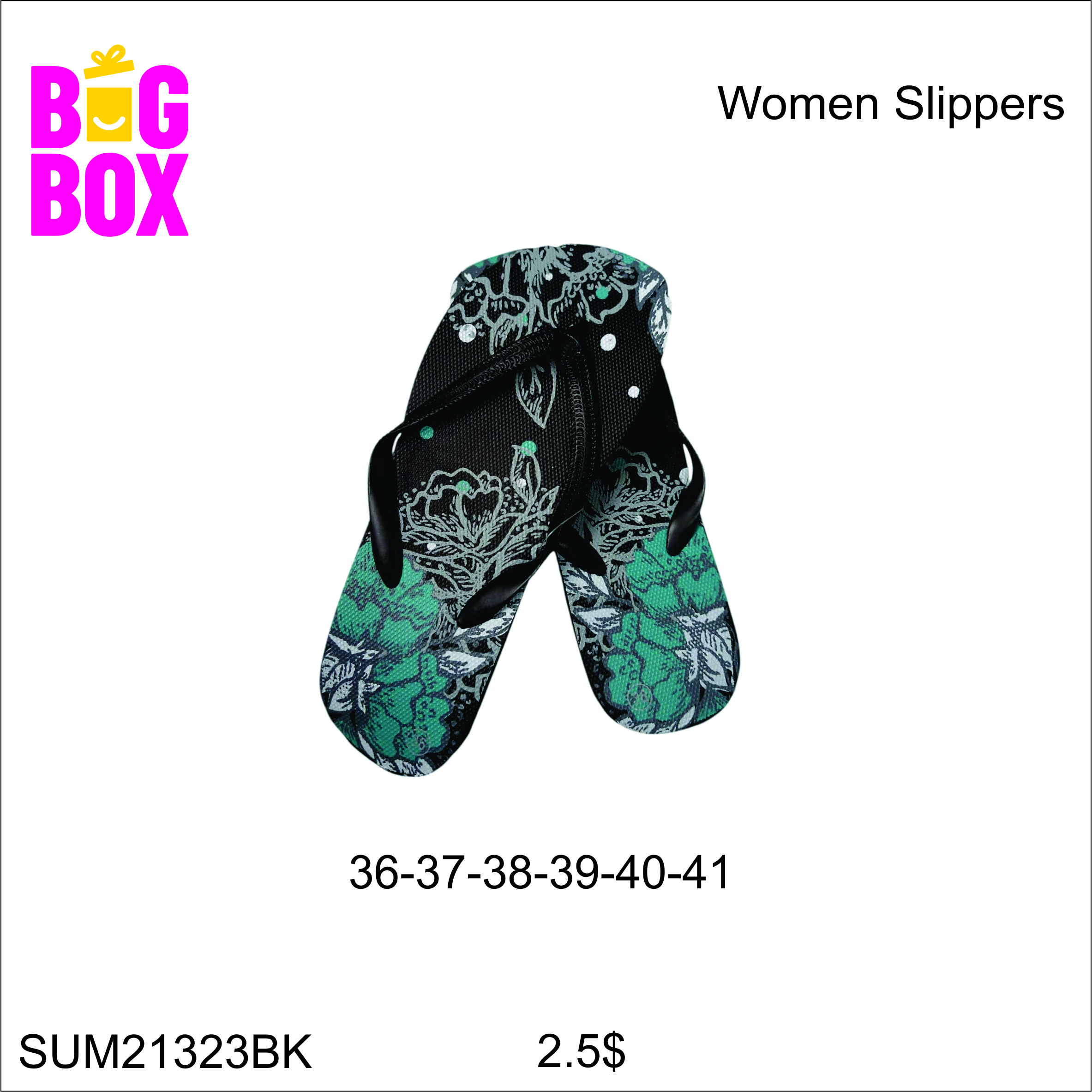 Women's Slippers SUM21323BK