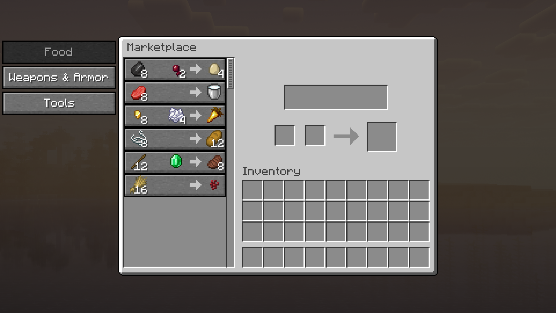 Marketplace GUI Overview