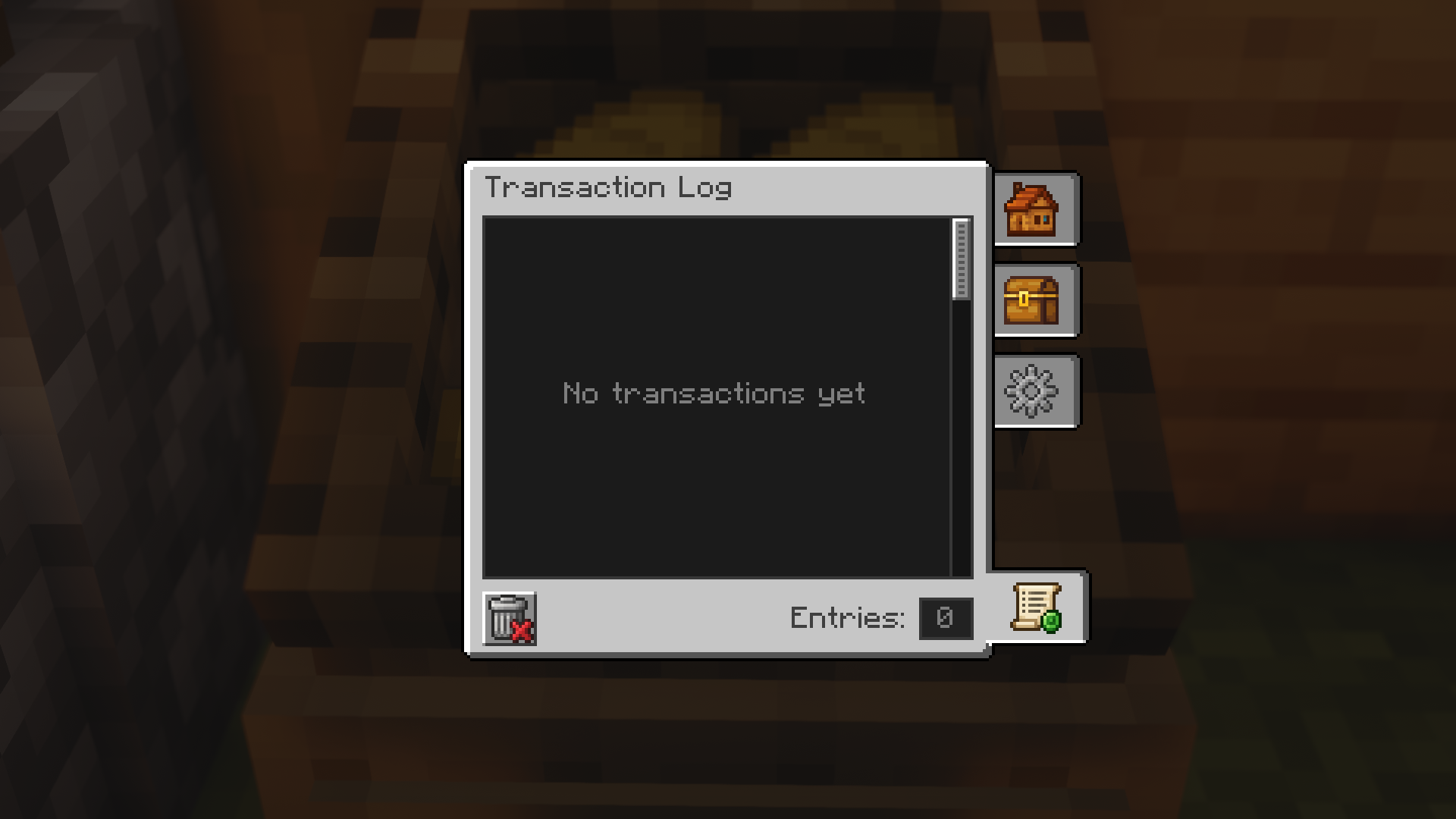 Shop Transaction Log