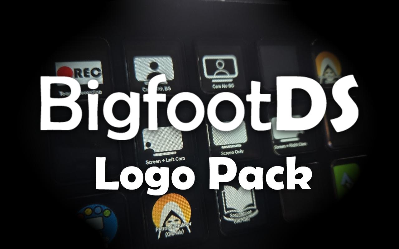 Preview banner of the BigfootDS Stream Dock icon pack on a Stream Dock.